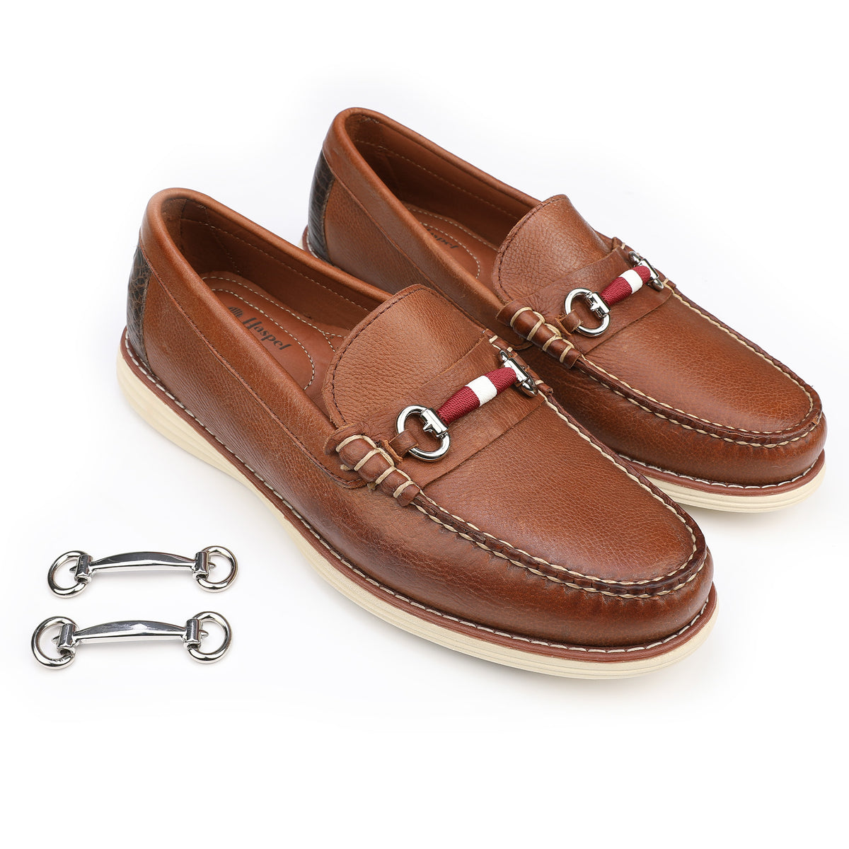 Haspel x T.B. Phelps Freeport Loafers with Interchangeable Game Day Bridge Bits™