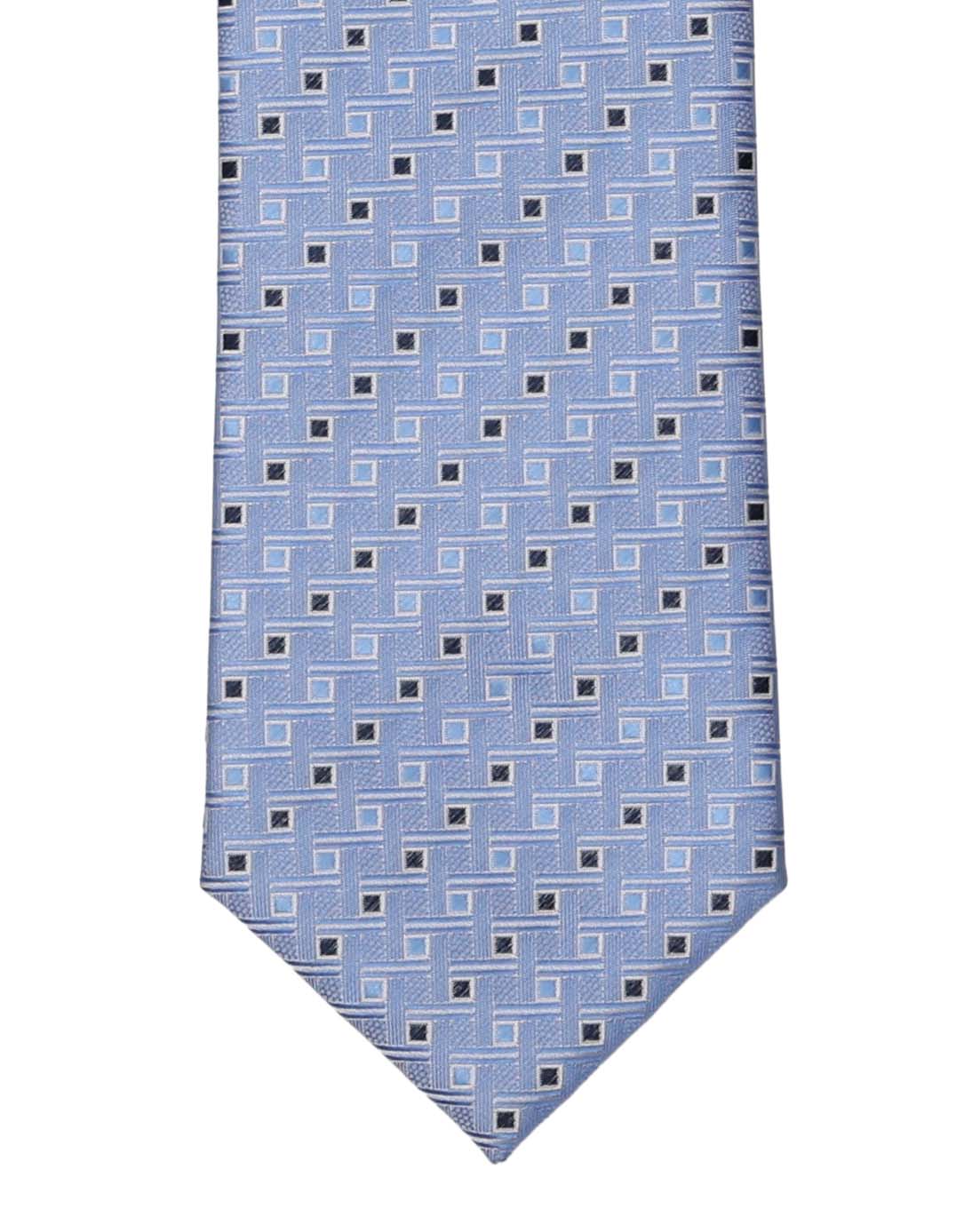 Lt. Blue with Black Squares Tie