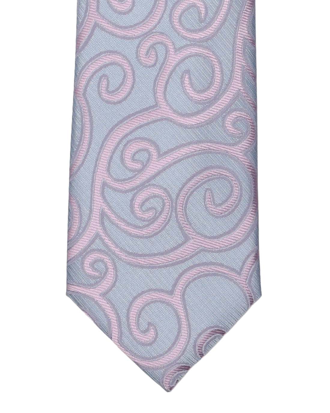 Lt. Blue with Pink Swirl Tie