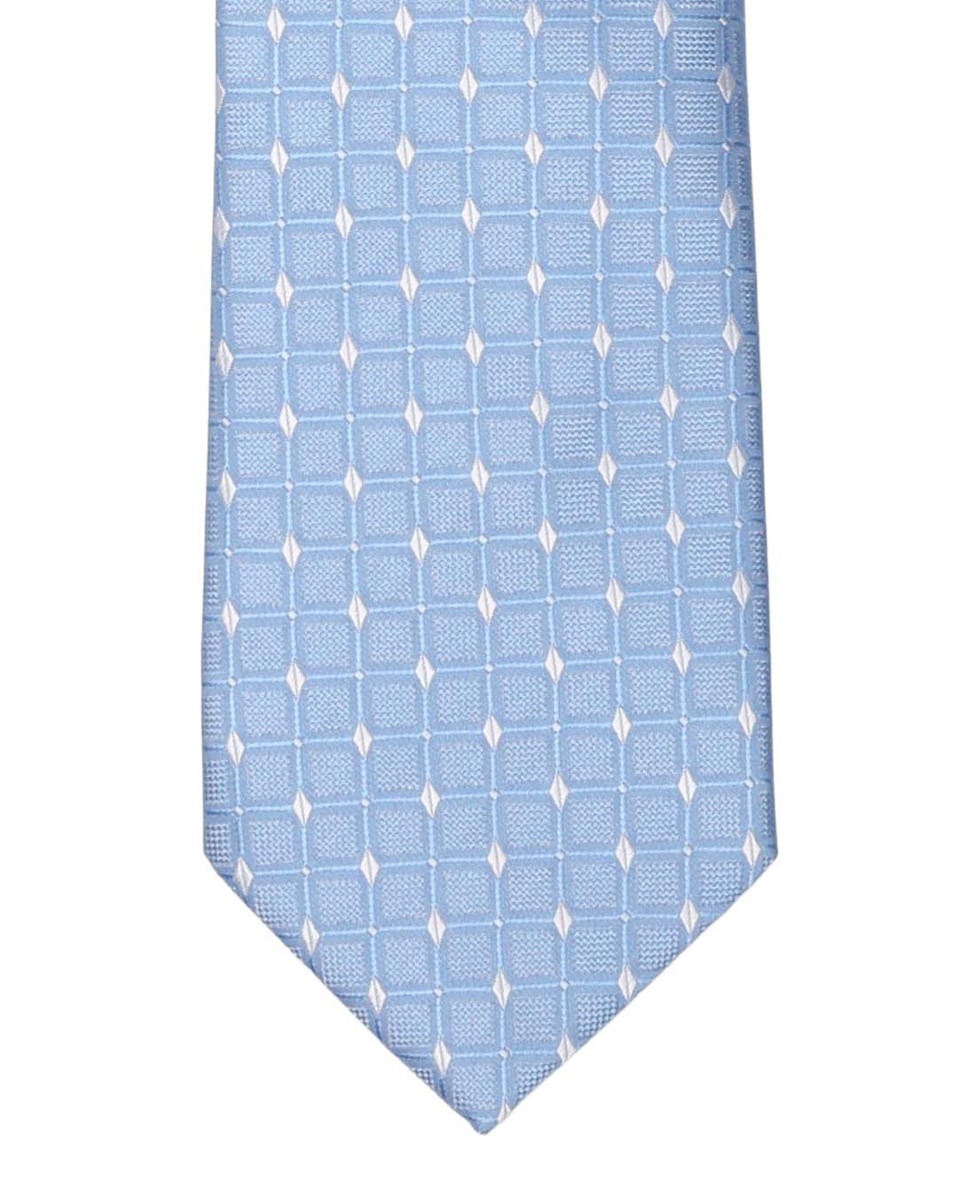 Lt. Blue with White Diamond Tie