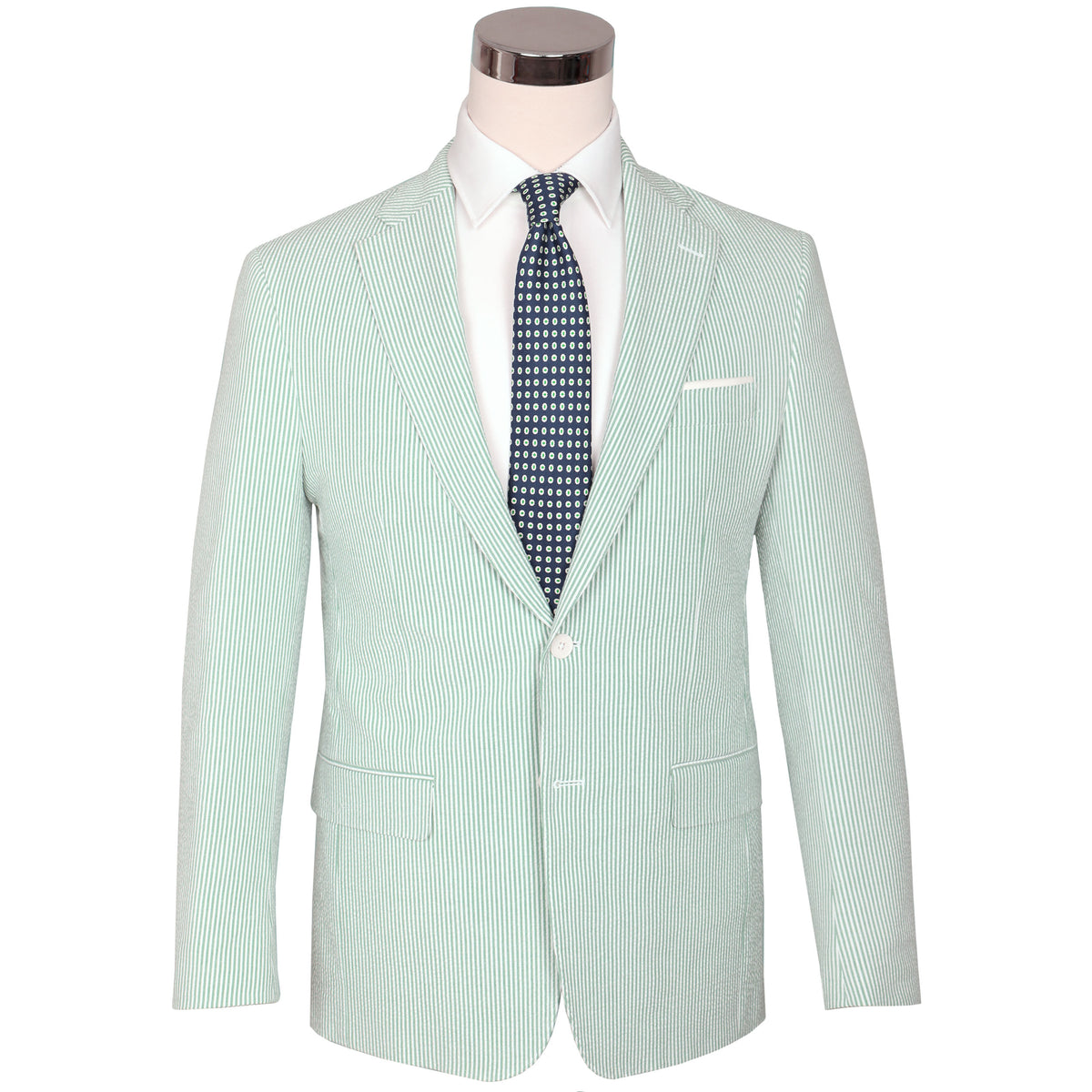 Mint Julep Green Seersucker
