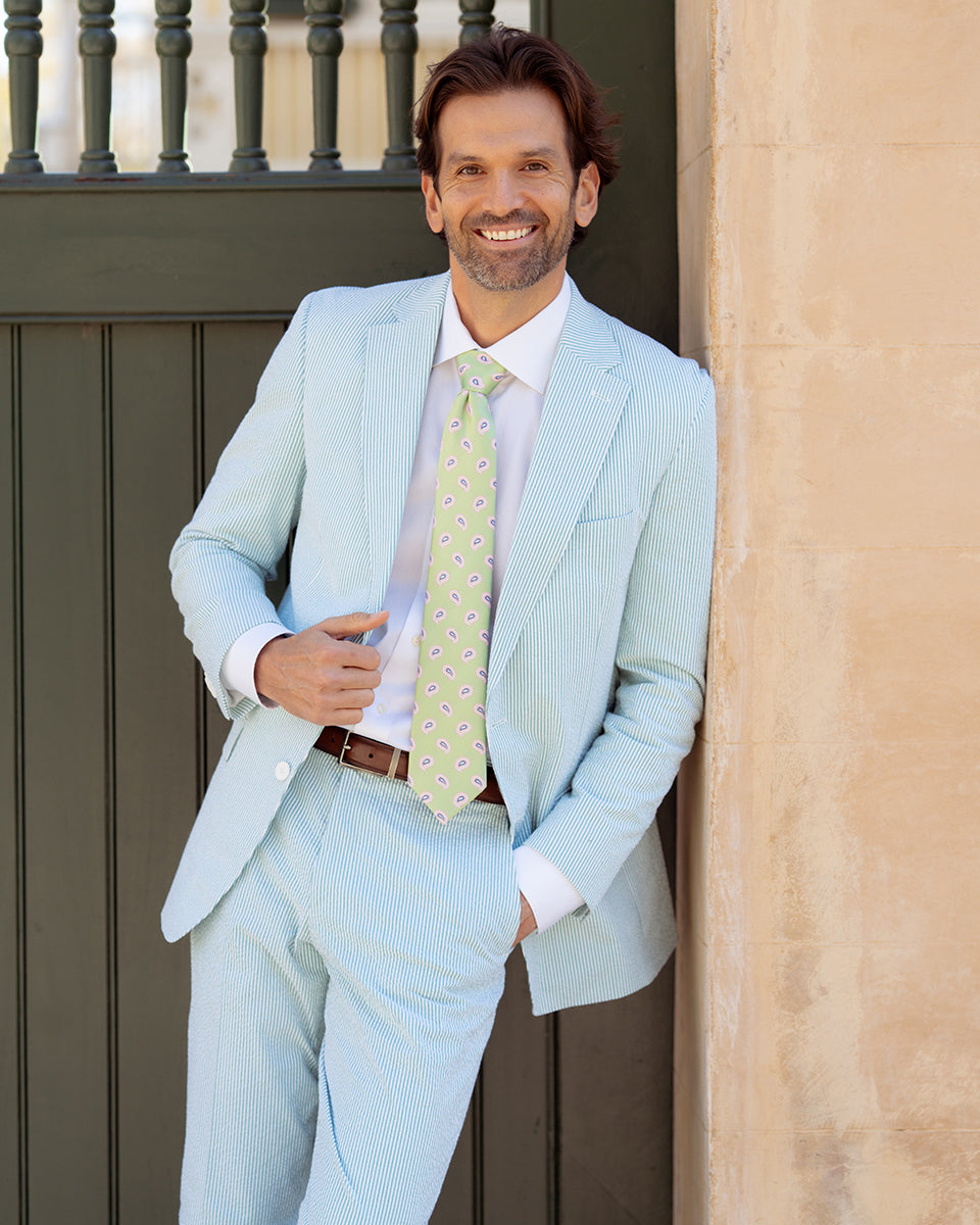 Mint Julep Green Seersucker Stretch Sport Coat | Seersucker Suit Separates