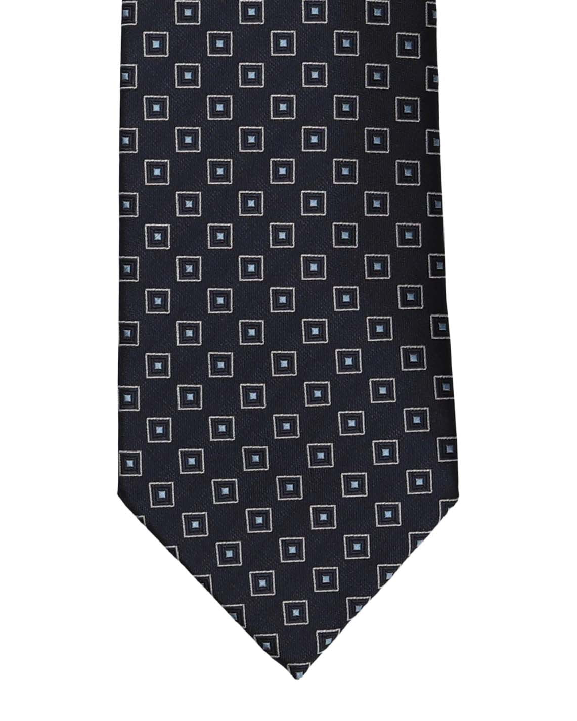 Navy with Lt. Blue Box Tie
