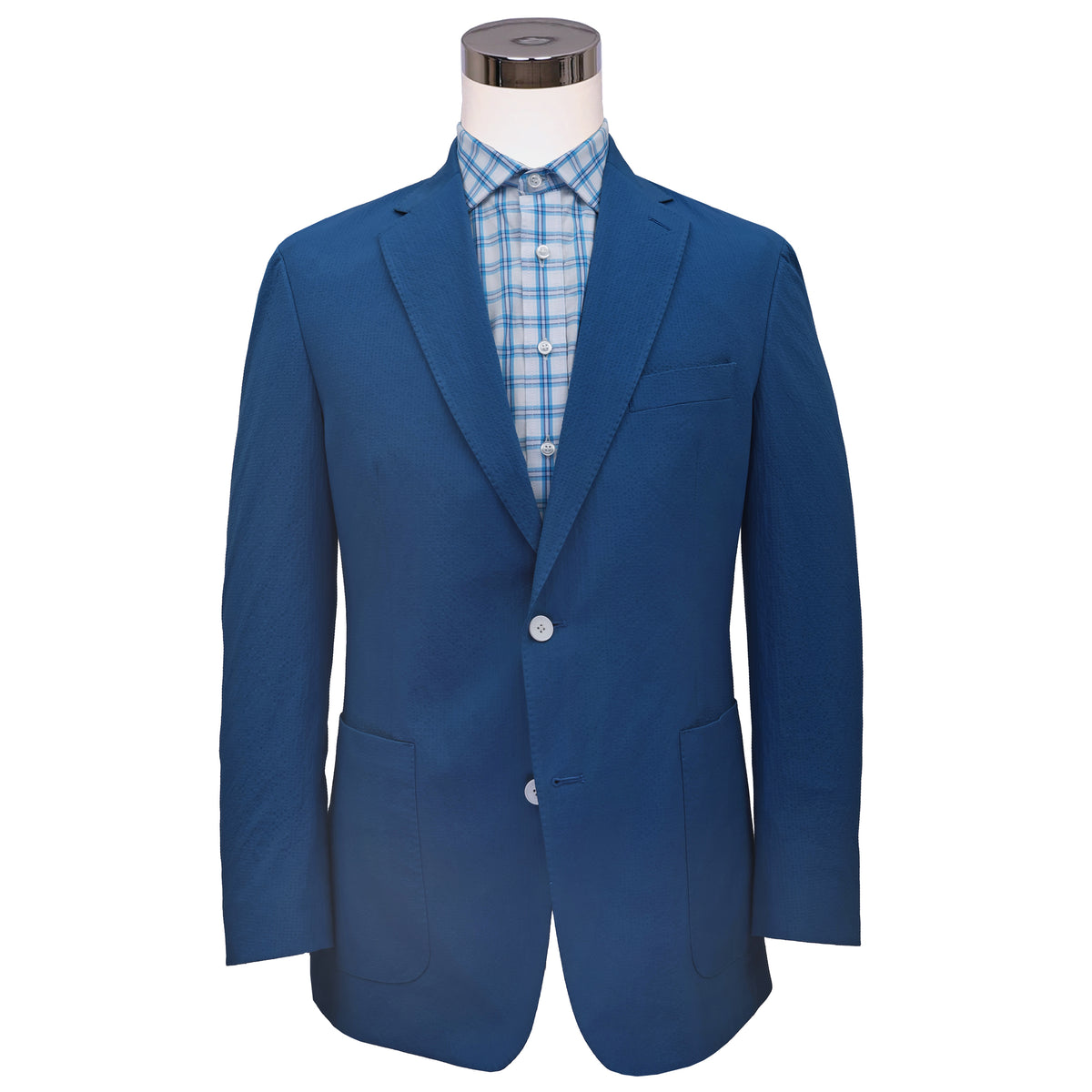 Toulouse Royal Blue Seersucker Sport Coat