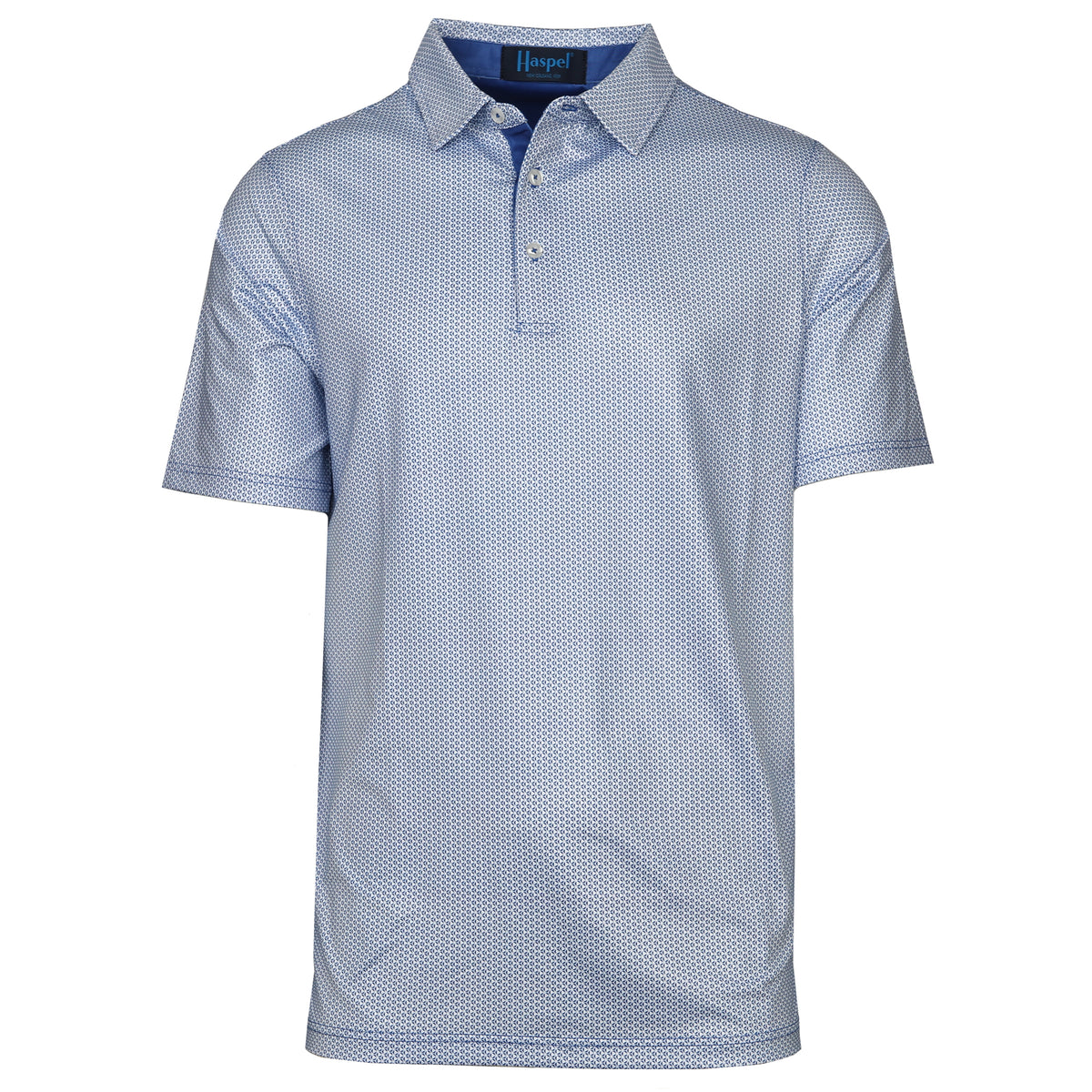 Elevate your golf game or casual game with our regal Clubhouse Blue Chevron Performance Polo. The bold blue chevron pattern offers both elegance and premium performance for an exclusive and sophisticated feel.