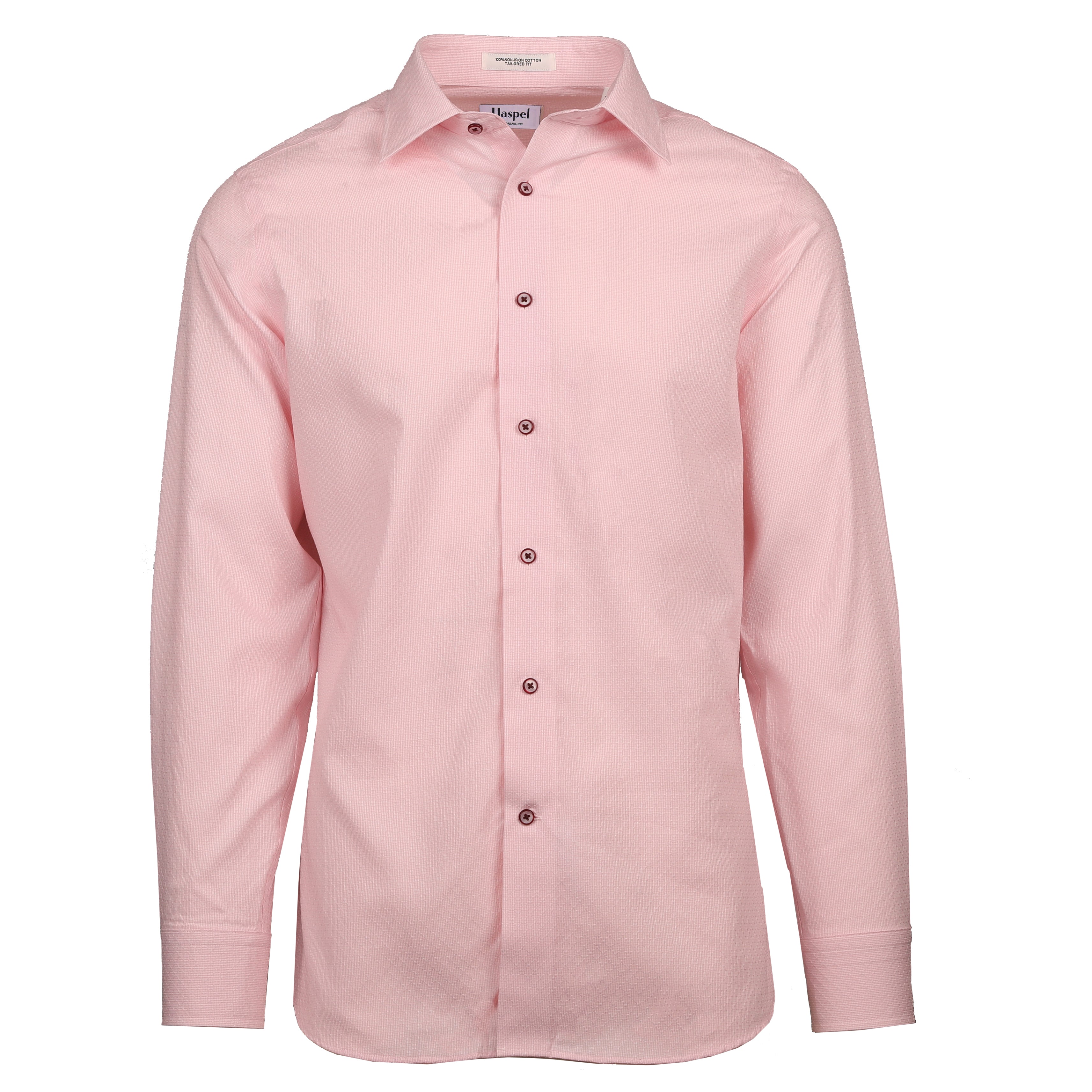 men's dress shirts pink Ash & Erie Wrinkle Resistant Shirt for Short Men modern fit Dress Shirt Textured Solid Light
