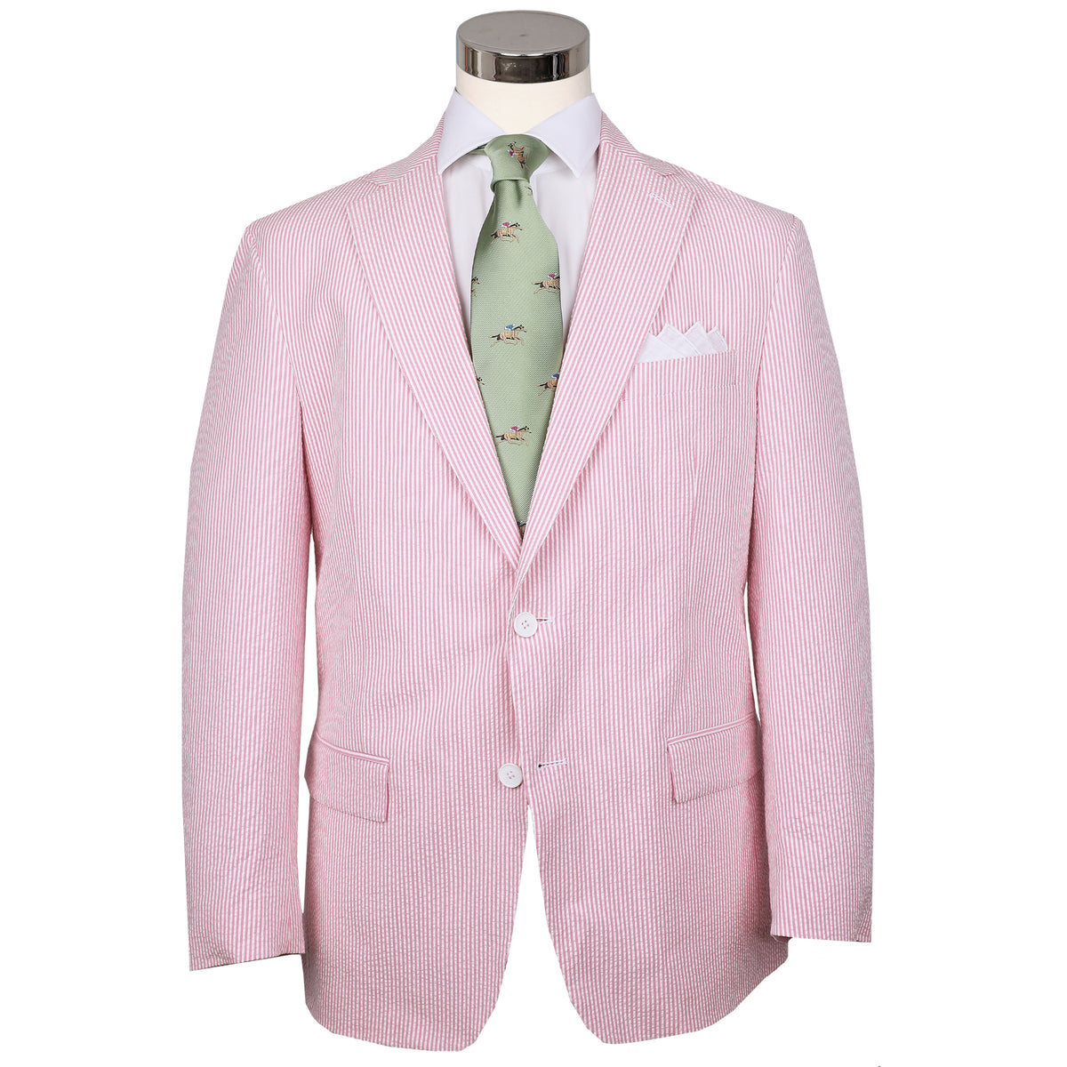 Pink Lemonade Seersucker Stretch Sport Coat | Seersucker Suit Separates