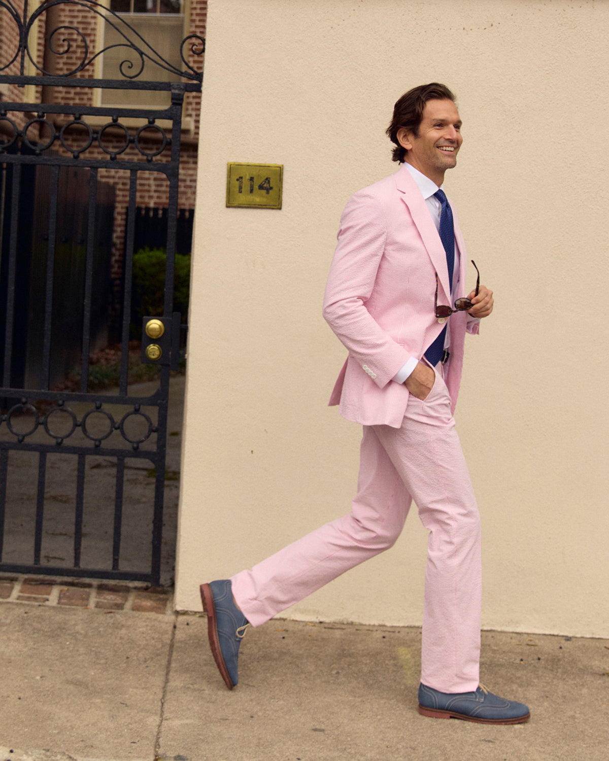 Pink Lemonade Seersucker Stretch Pant | Seersucker Suit Separates