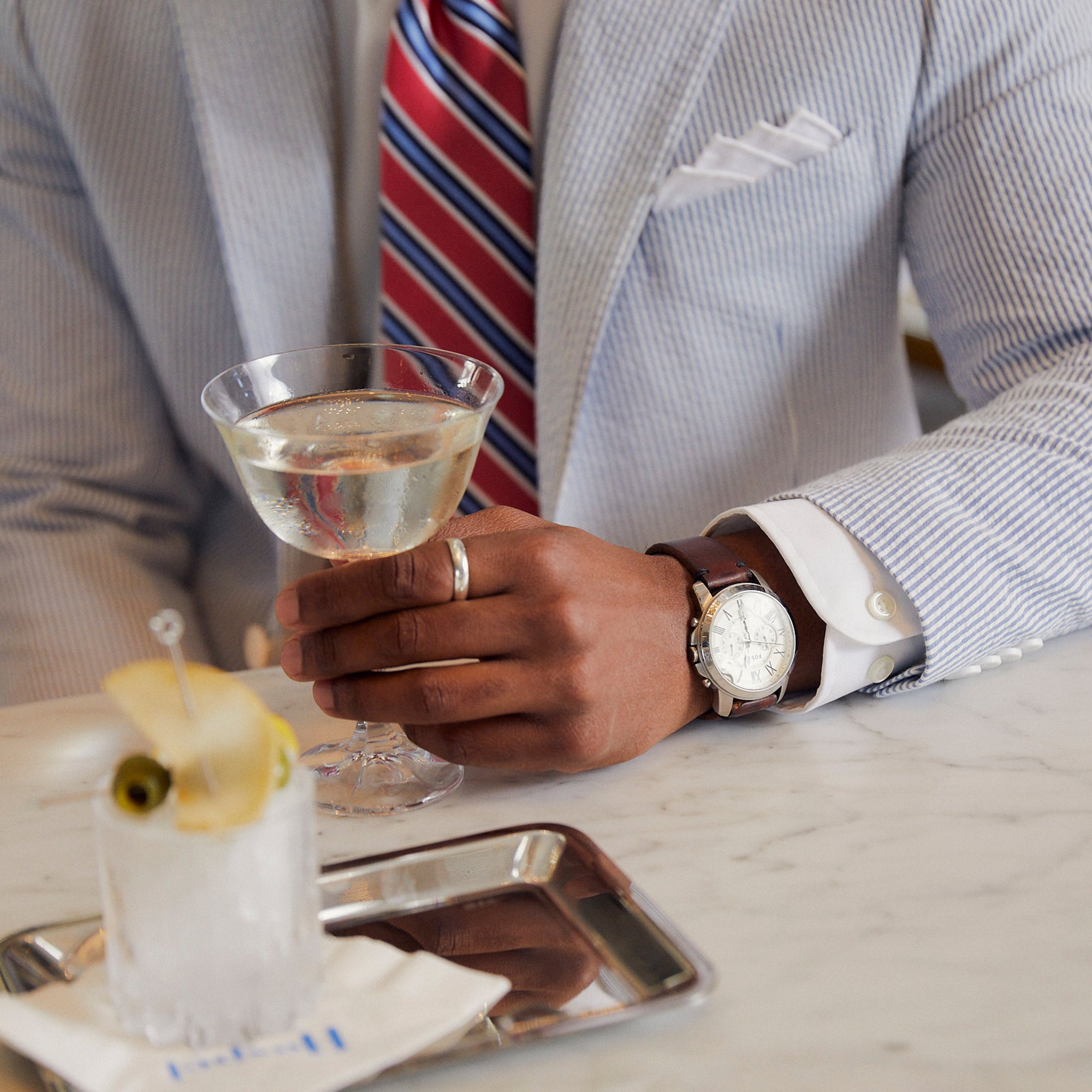 The Original, just like you. No fancy cocktails, just a straight up boubon and you're good to go. Whatever good times you have planned, be sure to stretch first.  97% Cotton / 3% Lycra Haspel Exclusive Seersucker Stretch Fabric • Maximized Seersucker Puck