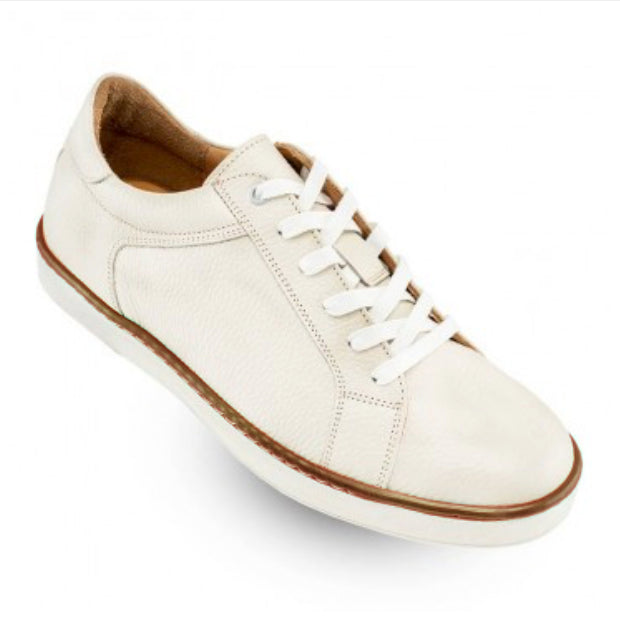 Haspel x T.B. Phelps Fairway Golf Sneaker - White Leather
