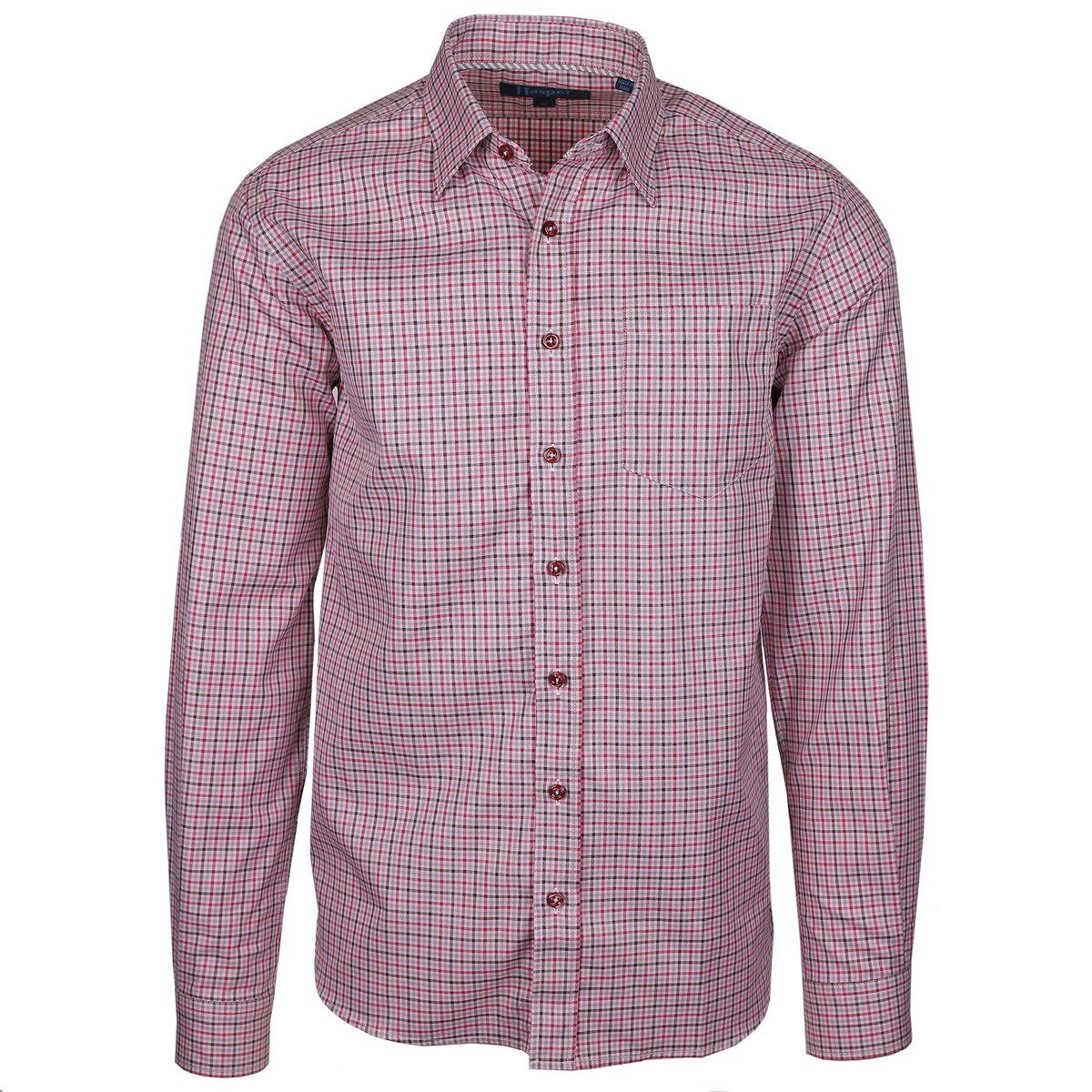 Treme&#39;s Rose Plaid shirt is perfect for adding a subtle hint of color to your outfit. Constructed of soft and breathable fabric, this classic shirt features a rose plaid design with rosy buttons, perfect for the fashionable dresser.  100% Cotton • Hidden Button Collar • Long Sleeve • Chest Pocket • Machine Washable • Made in Italy • Return Policy