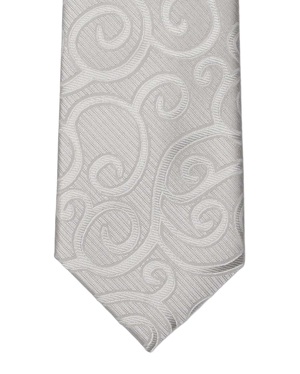 Silver Swirl Tie