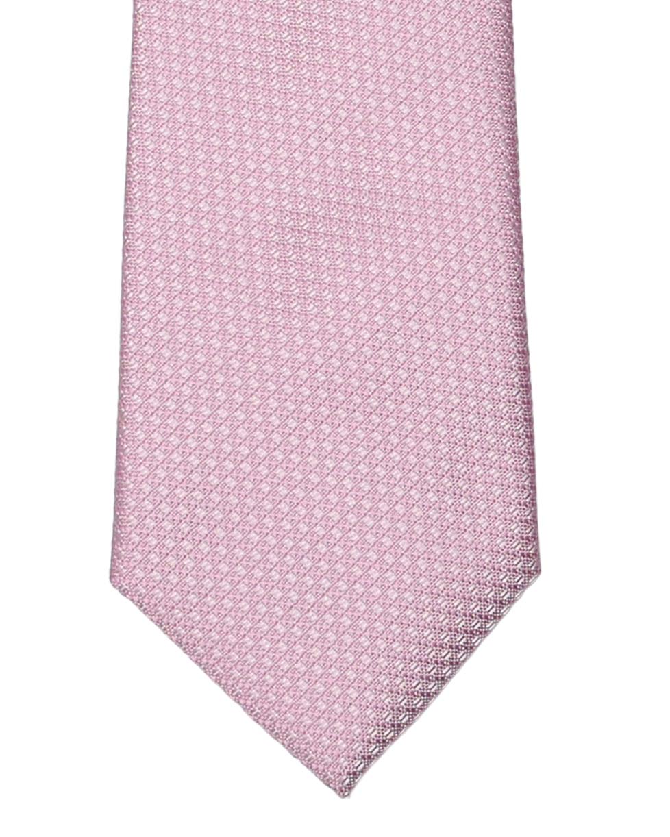 Solid Pink Grenadine Tie