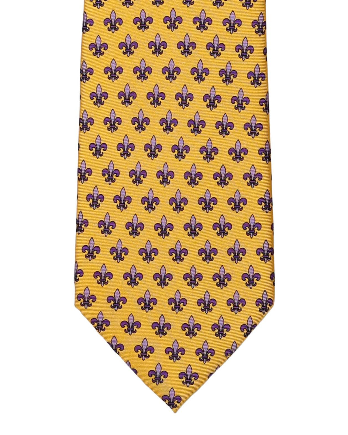 Limited Edition NOLA Couture X Haspel - Fleur De Lis - Tiger Eye Gold Tie