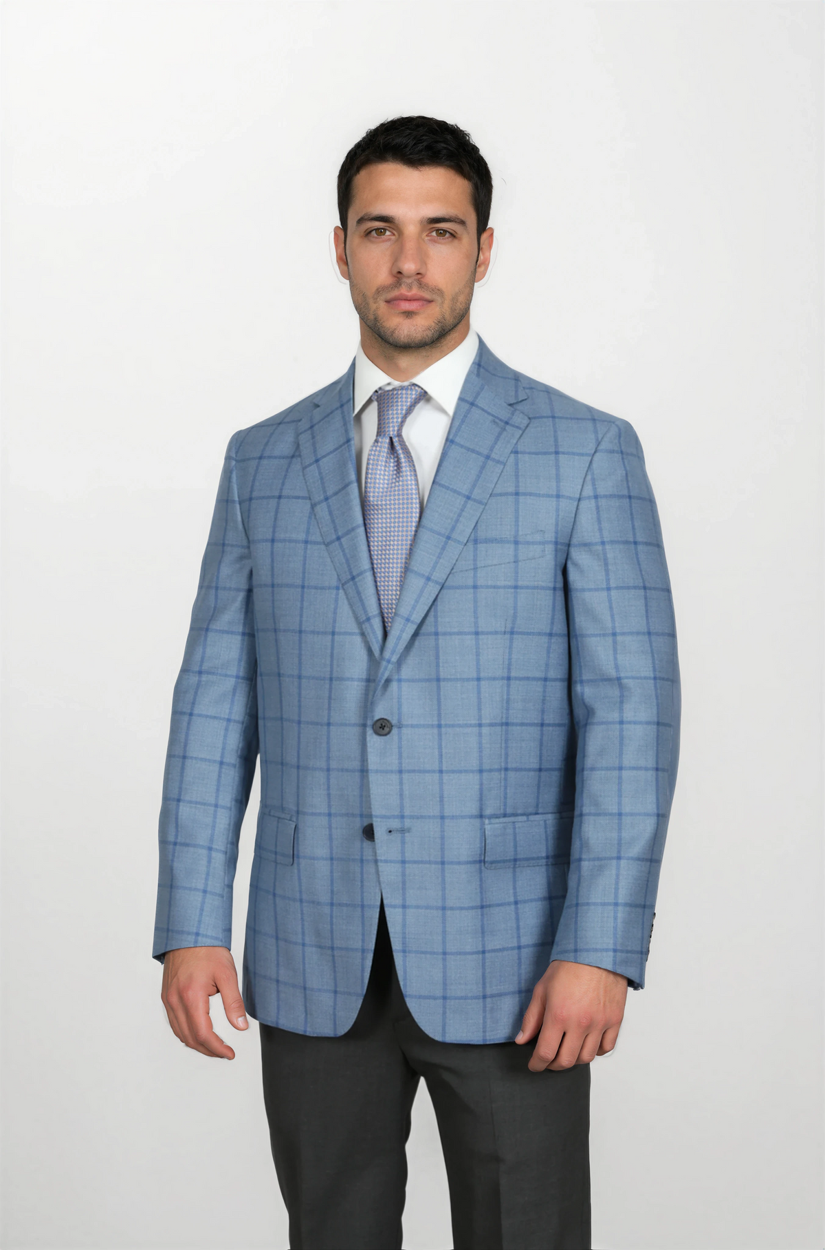 Audubon Lt. Blue with Blue Windowpane Sport Coat