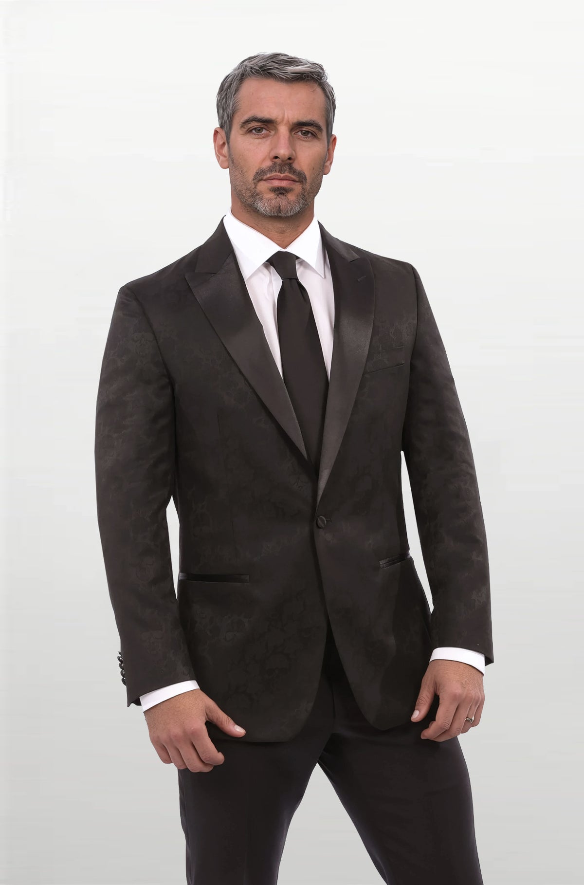 Toulouse Black Skull Embossed Dinner Jacket
