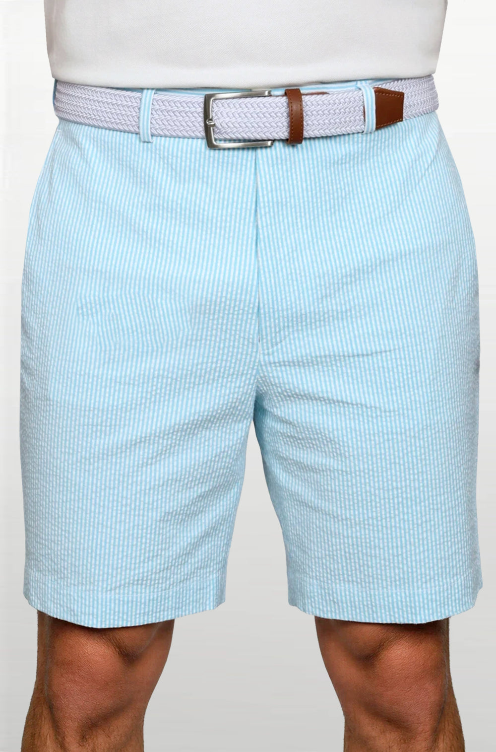 Ursuline Bombay Aqua Seersucker Short