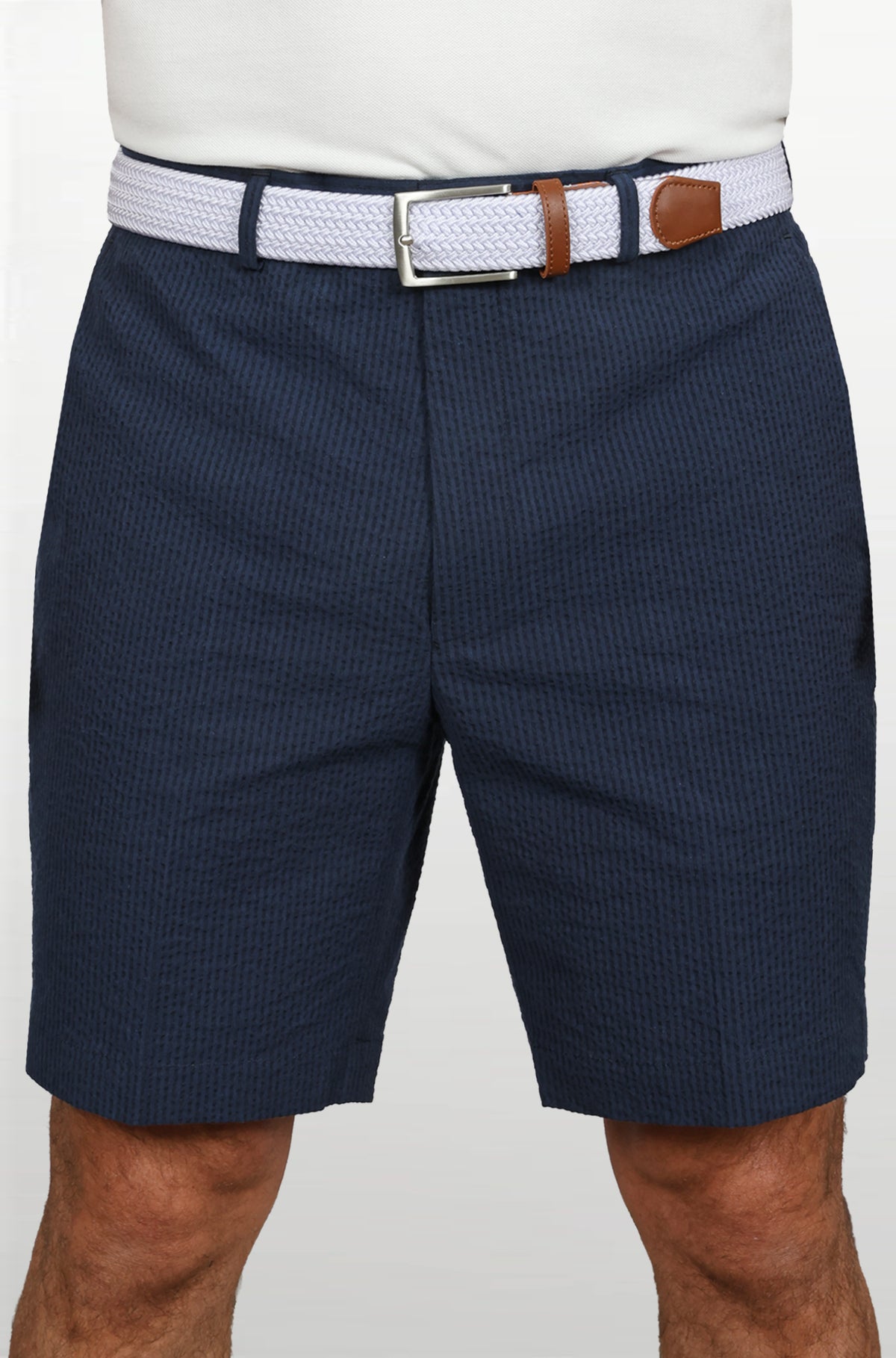 Ursuline Vieux Carre Navy / Black Seersucker Short