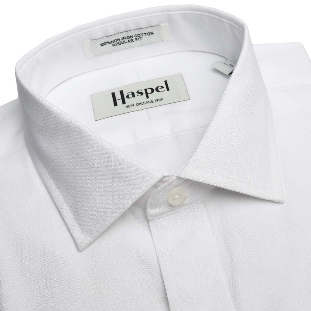 Men's Long Sleeve Shirts | Lyle White French Cuff | Haspel