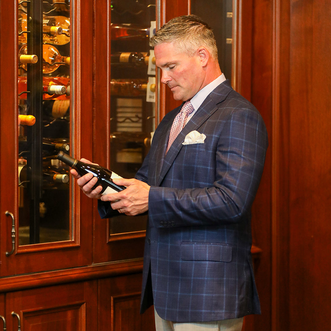 Audubon Navy with Blue Windowpane Sport Coat