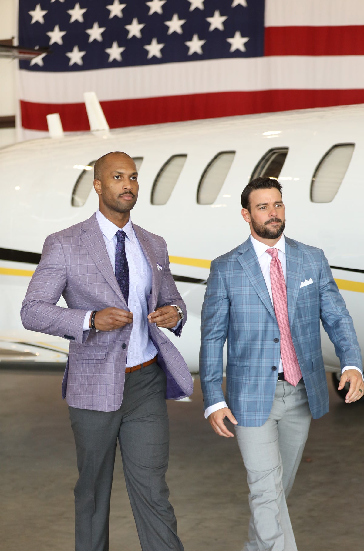 Audubon Lavender Windowpane Sport Coat