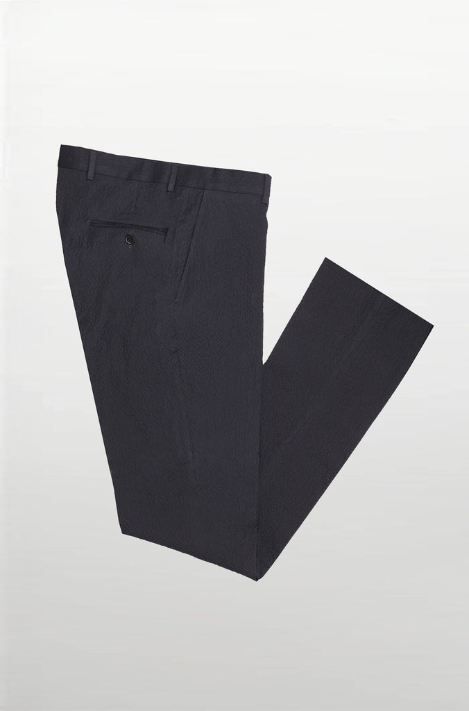 Commanders Navy Seersucker Stretch Pant - Audubon Classic Fit | Haspel