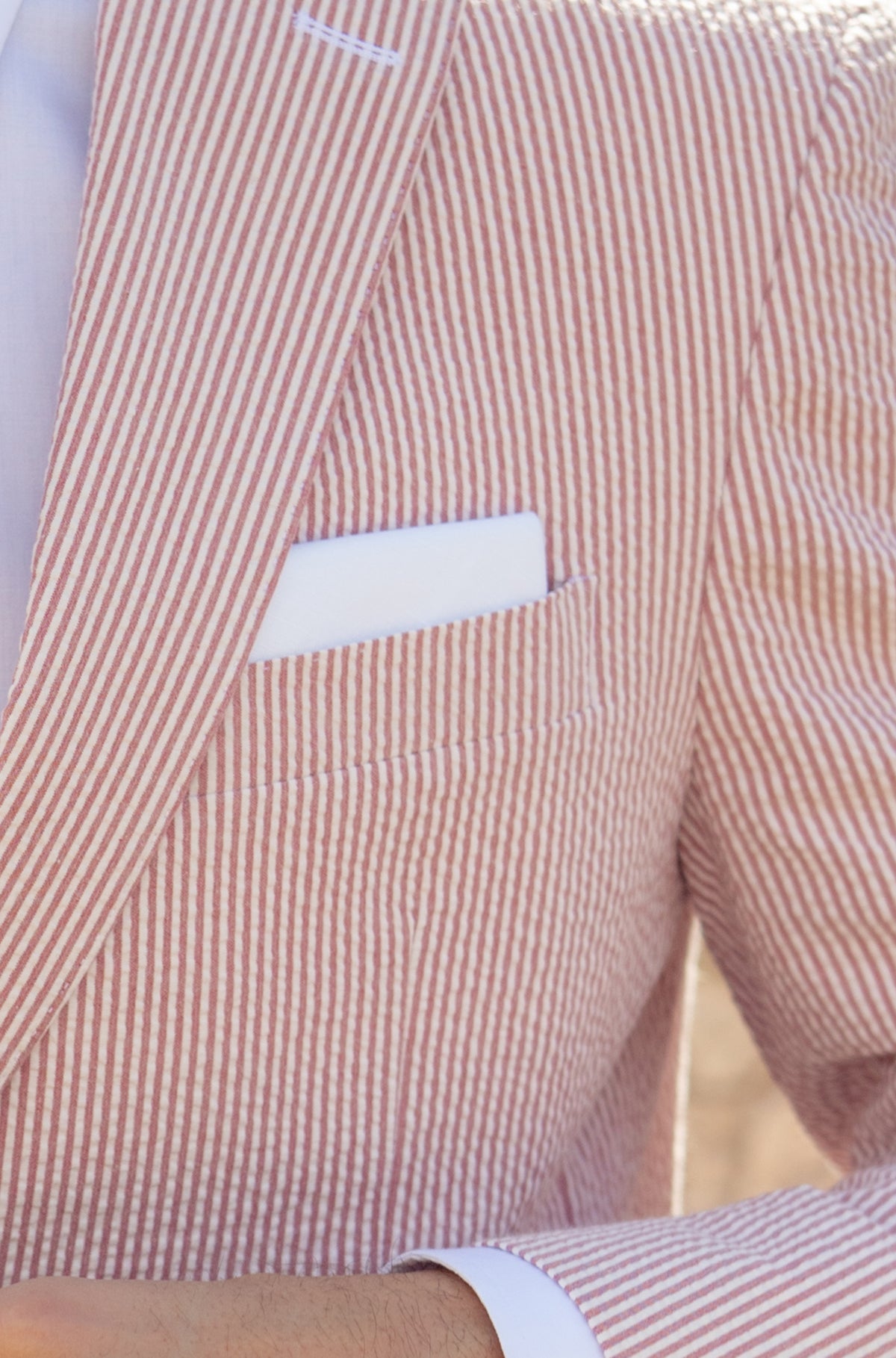 Hurricane Red Seersucker Stretch Pant | Seersucker Suit Separates