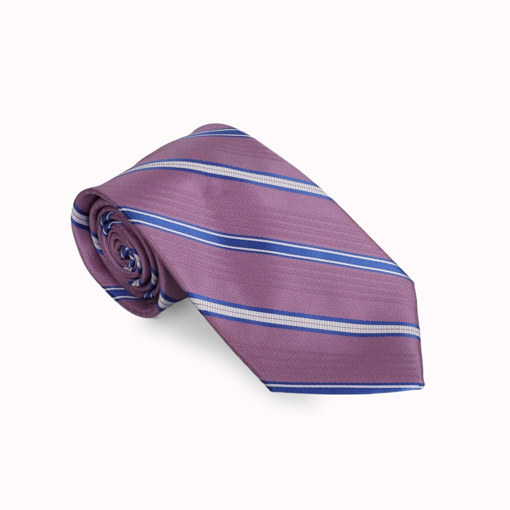 Lavendar with Royal Stripe Tie