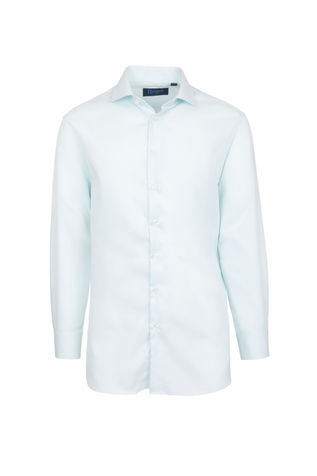 Prato Lt. Blue Textured Solid Dress Shirt