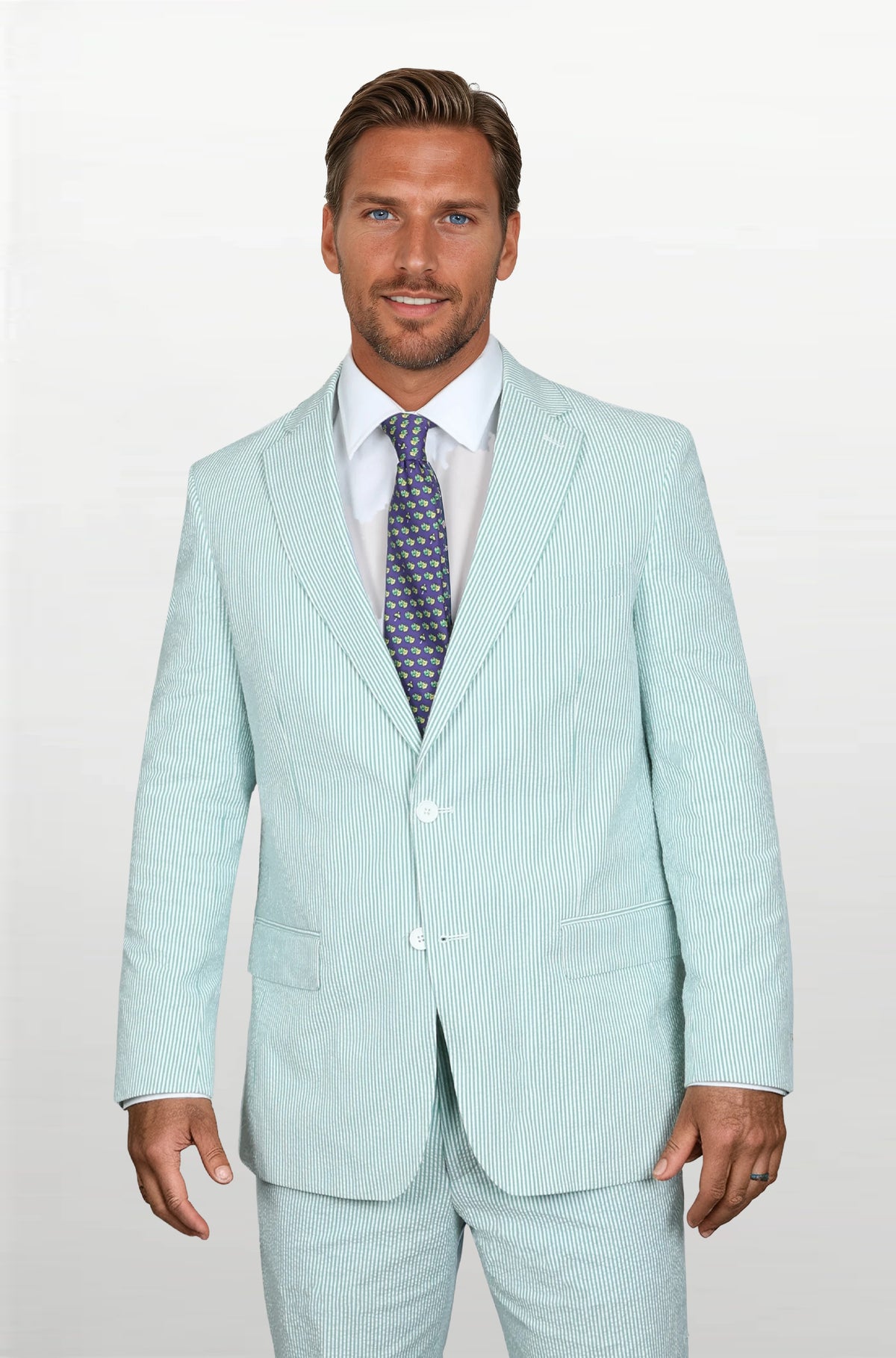 Mint Julep Green Seersucker Stretch Sport Coat | Seersucker Suit Separates