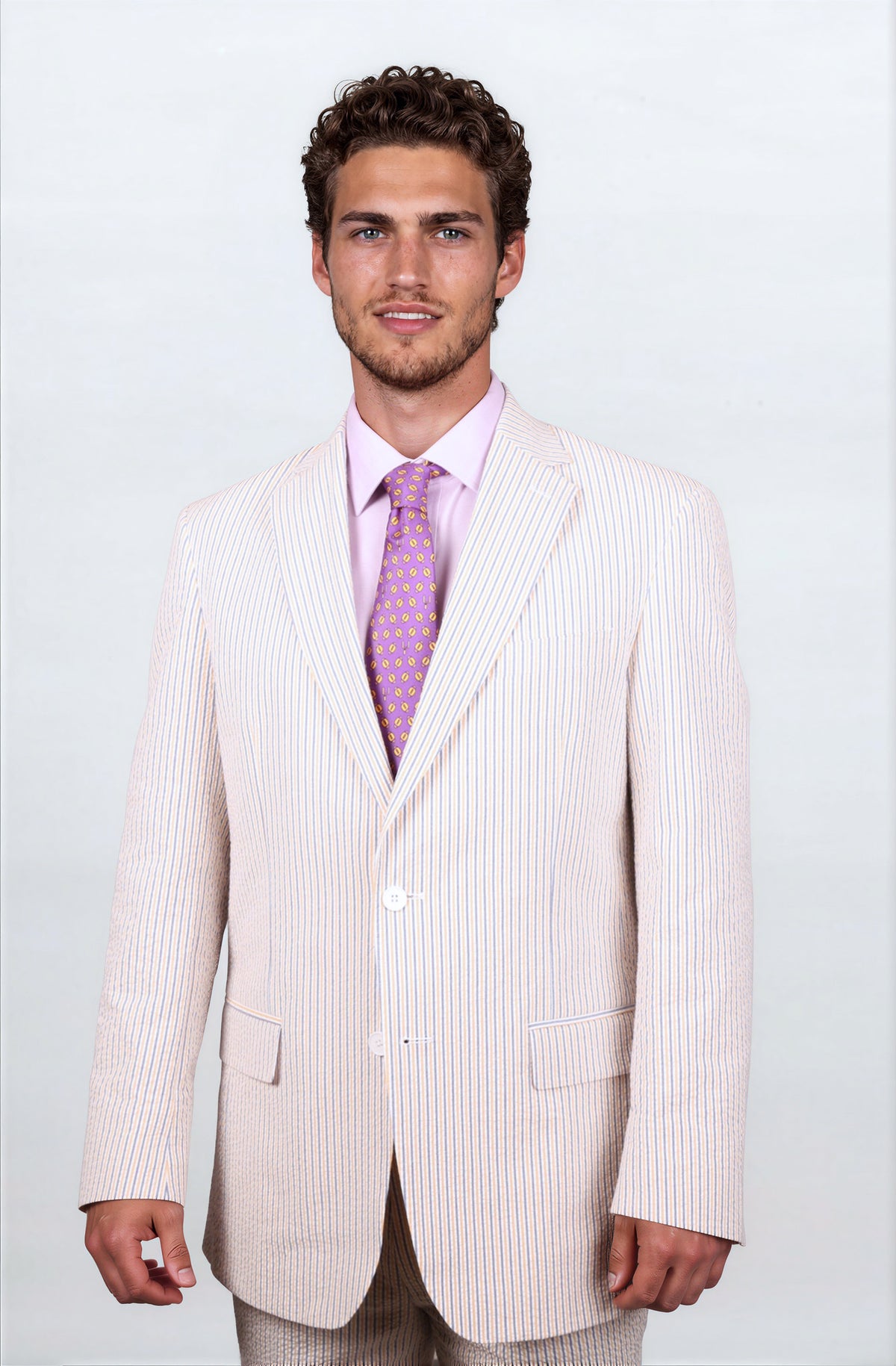 LIMITED EDITION Audubon Purple & Gold Seersucker Suit | Seersucker Suits