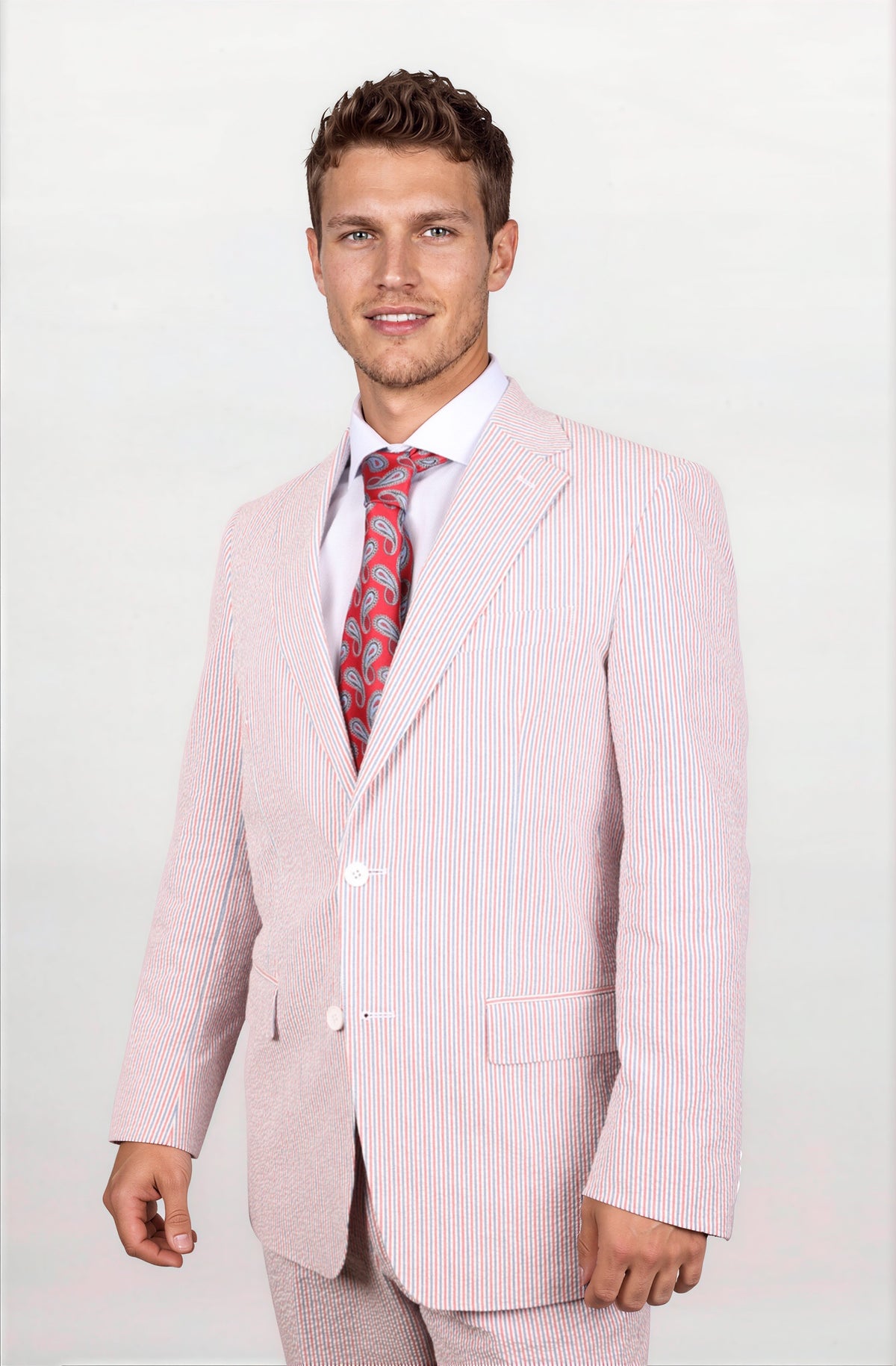 LIMITED EDITION Americana Red, White & Blue Seersucker Suit
