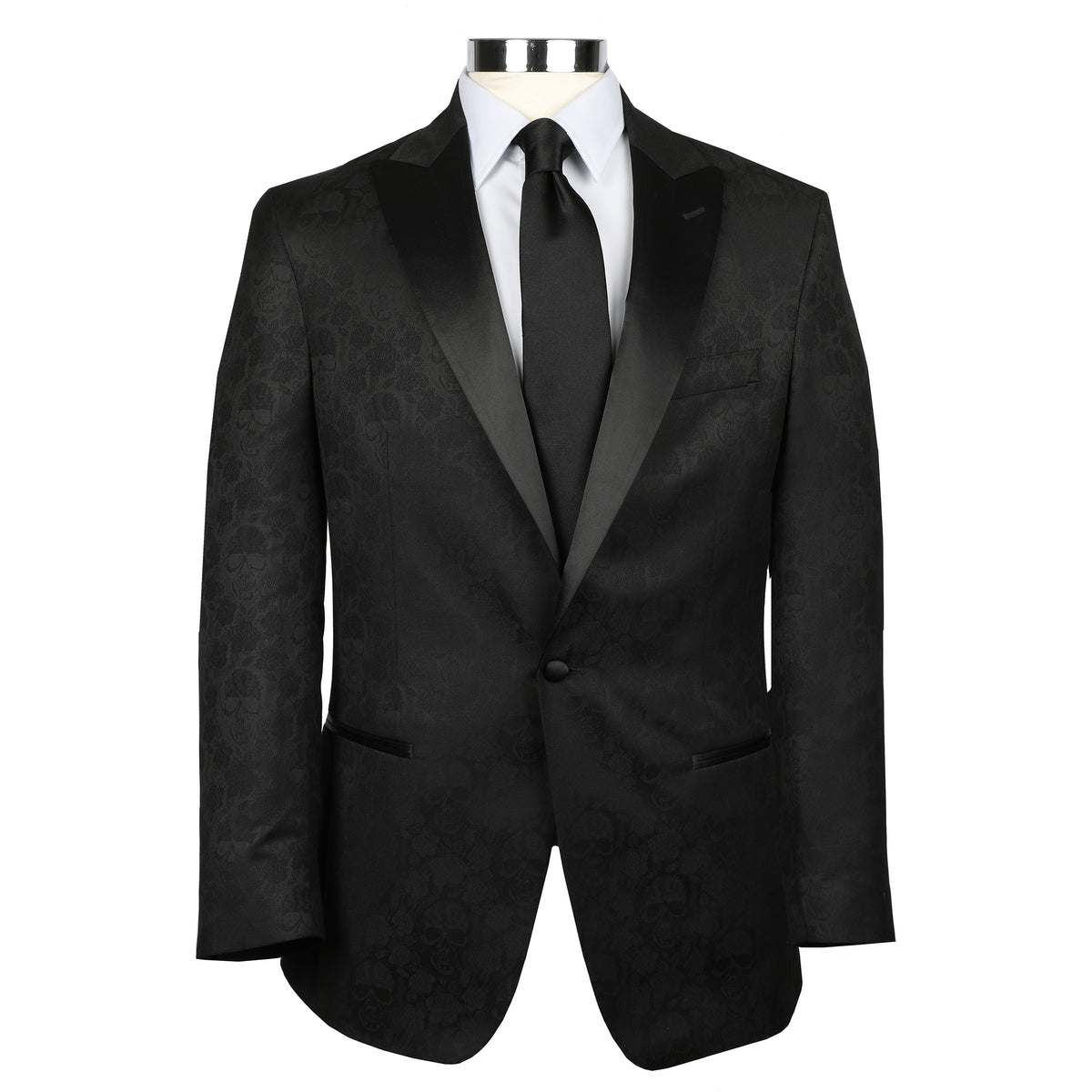 Toulouse Black Skull Embossed Dinner Jacket