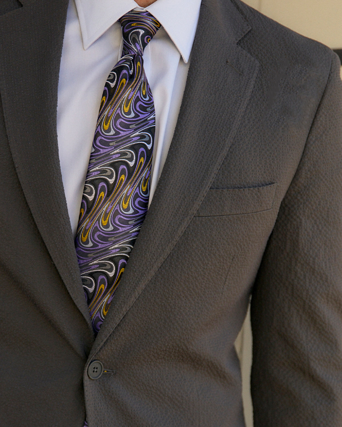 Voodoo Gray Seersucker Stretch Pant