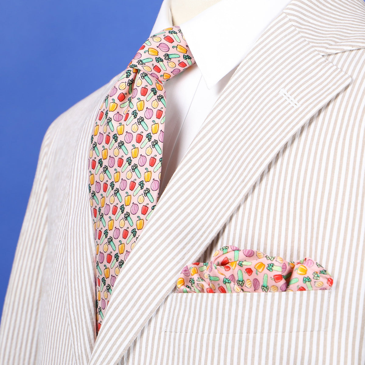 Limited Edition NOLA Couture X Haspel Pink Holy Trinity Print Tie - O/S