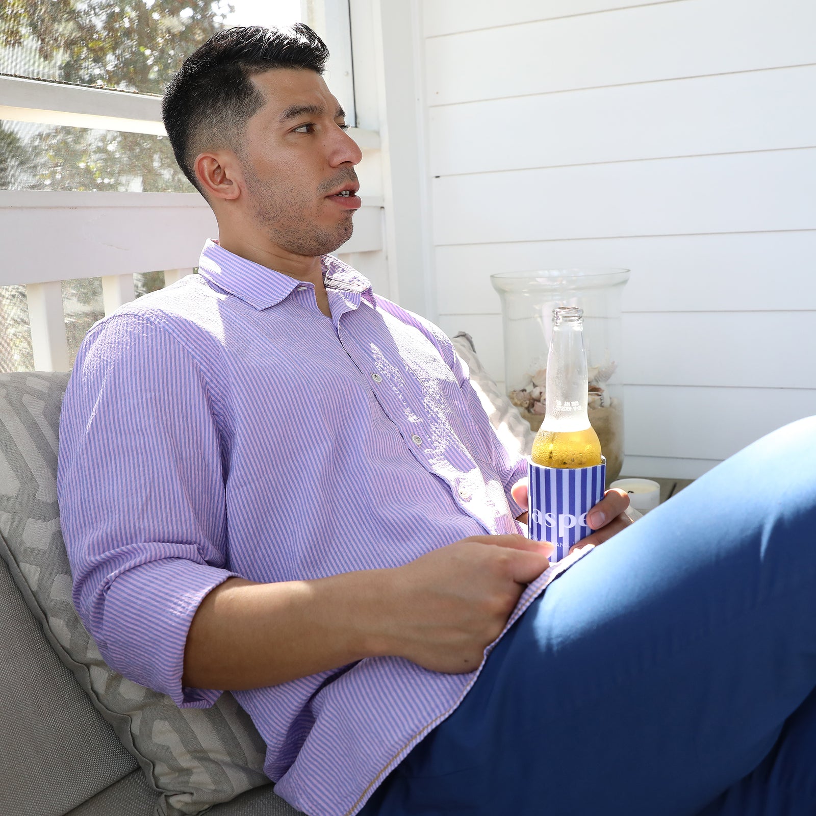 Look oh-so-cool and stay feeling hot with this Maratea PInk Seersucker Garment Dyed Long Sleeve Shirt. Crafted from lightweight seersucker fabric that's craft fully dyed for a unique look, you'll be ready for warm weather, whatever the season. Pucker up for a style that'll have onlookers in awe.  100% Cotton • Long Sleeve • Spread Collar • Button Cuff • No Chest Pocket • Machine Wash • Made in Italy