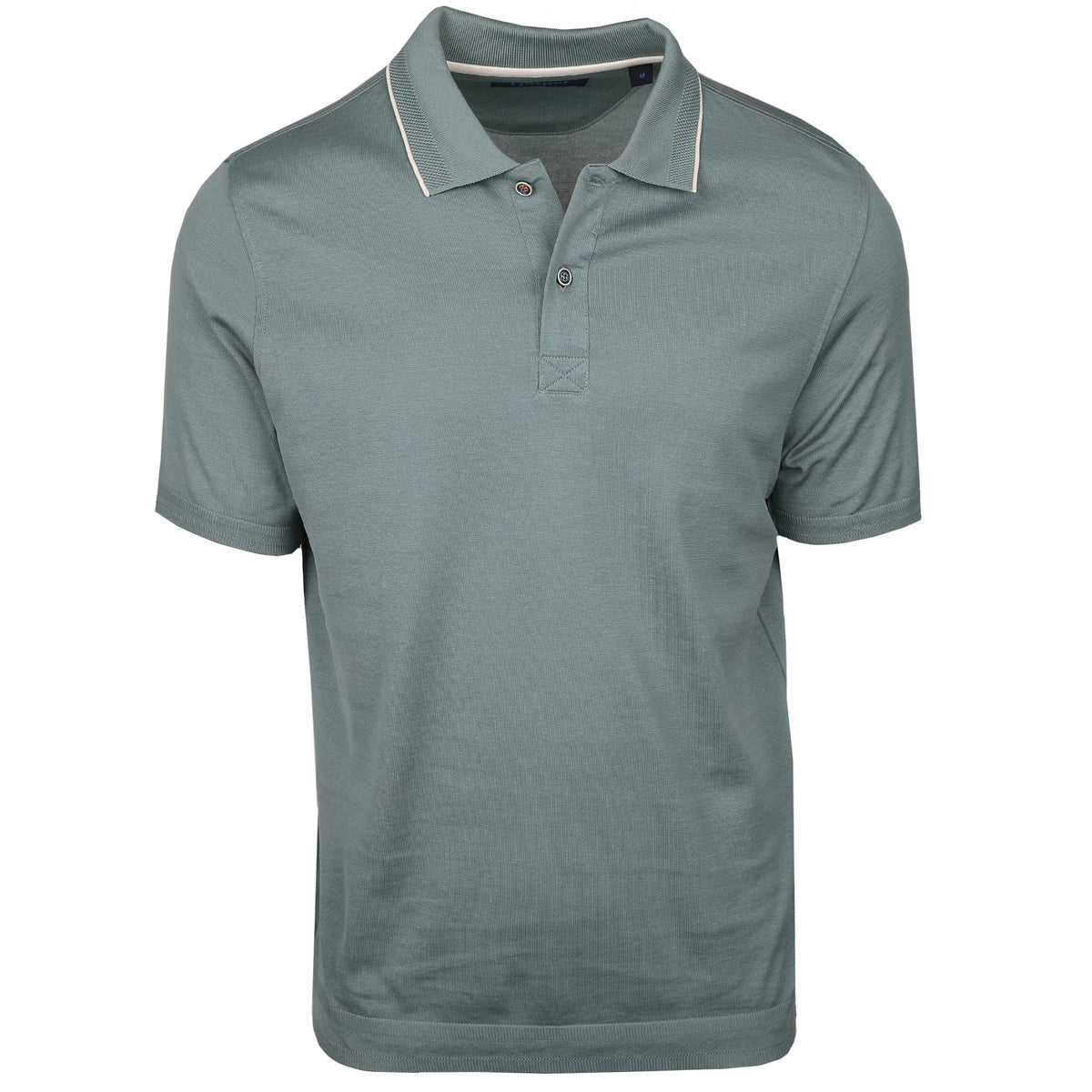 Sorrento Blue Fine Ribbed Light Weight Polo