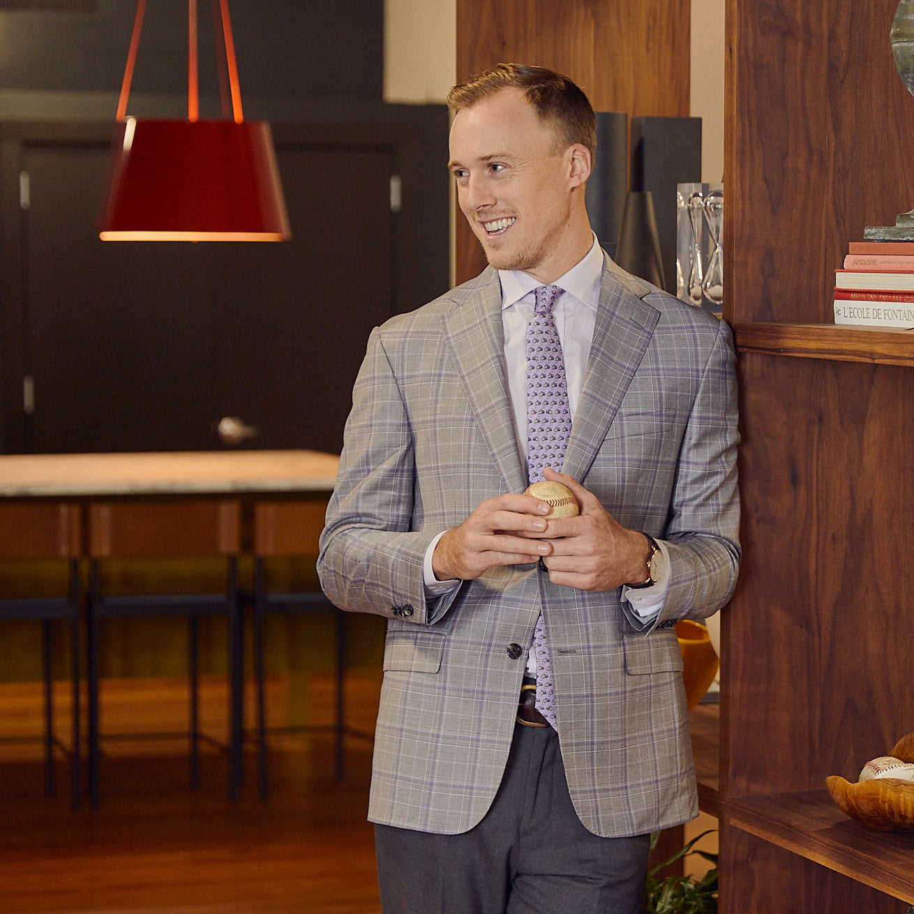 light grey dress shirt Indochino Men's Custom Glynn Brushed Melange Light Gray Casual Shirt