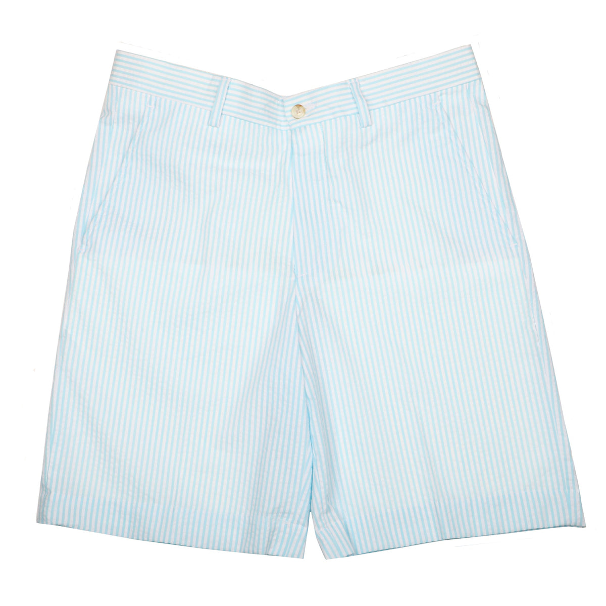 *** FINAL SALE *** Rampart Aqua &amp; White Seersucker Shorts