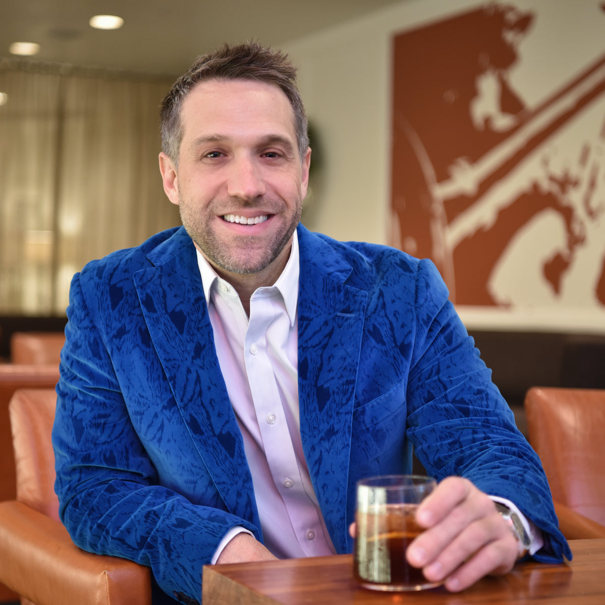 Azure Velvet Sport Coat