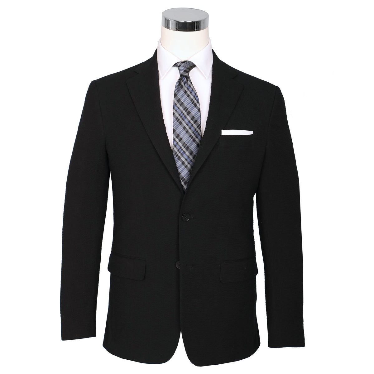 Black Pepper Seersucker Stretch Sport Coat