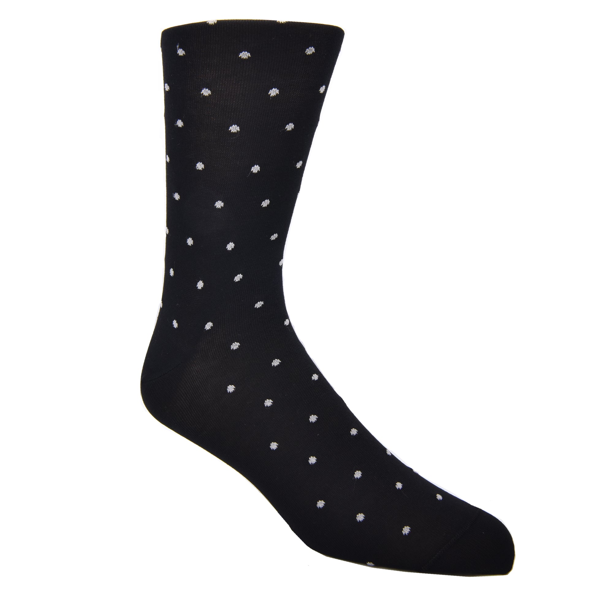 Dots on dots on dots. Life is too short to wear boring socks! #damnright  70% Mercerized Cotton 29% Nylon 1% Spandex Fits Size 8-12 Machine Washable Made in the USA