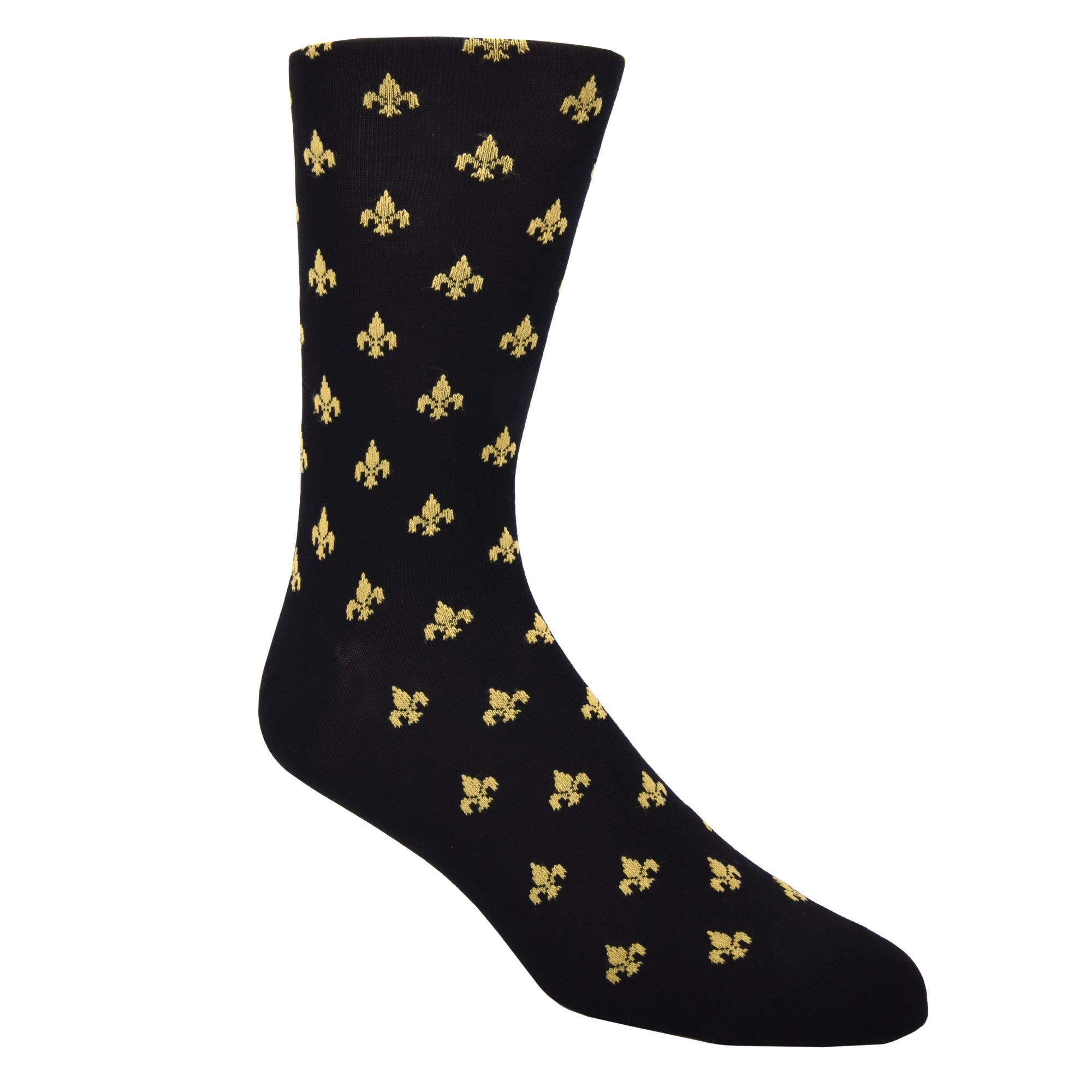Royalty & revelry, saints and sinners...whatever you're up to, life is too short to wear boring socks! #damnright  70% Mercerized Cotton 29% Nylon 1% Spandex Fits Size 8-12 Machine Washable Made in the USA
