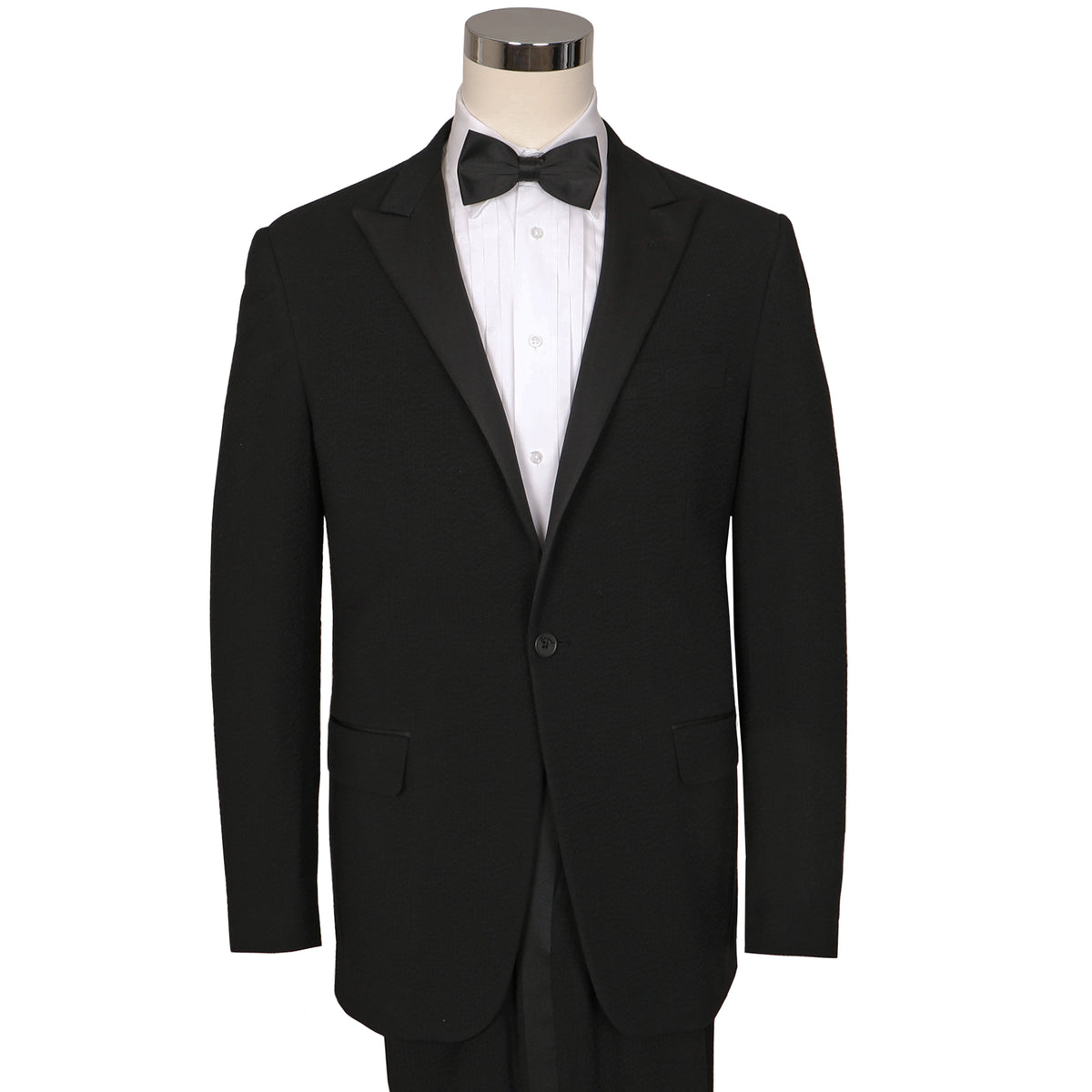 Black Pepper Seersucker Stretch Tuxedo