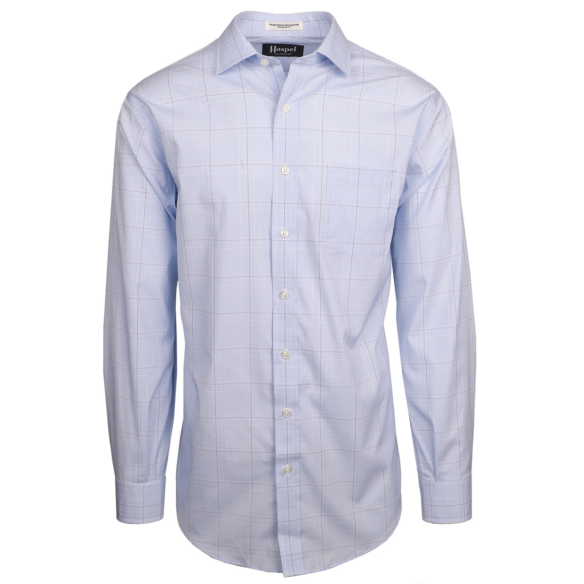 Classic men&#39;s dress shirts here that were carefully chosen to pair up with our unique, lightweight men&#39;s suits.  100% Imported Combed Cotton  •  80&#39;s 2-Ply/Non-Iron Pinpoint Fabric  •  Point Collar  •  Long Sleeve, Button Cuff