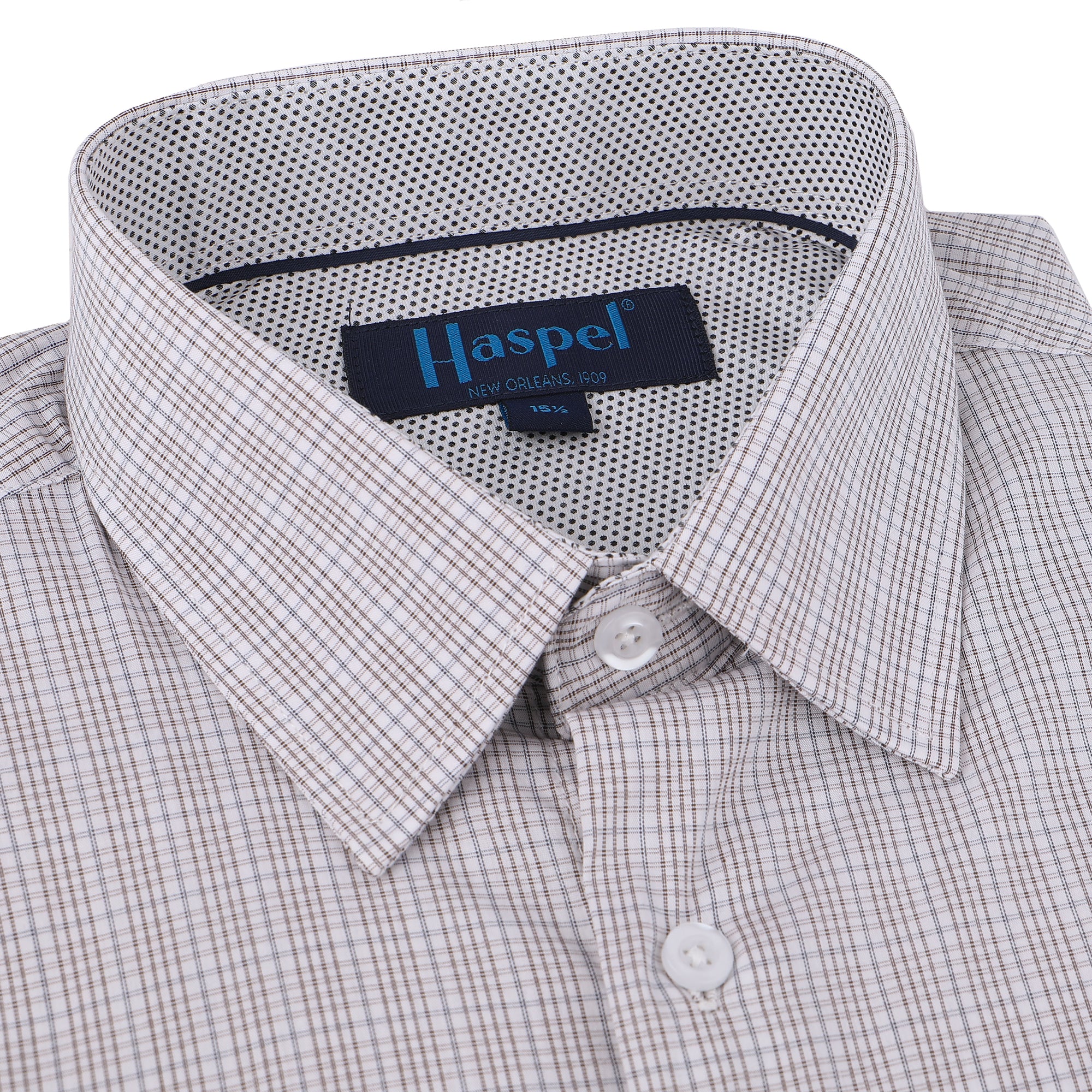 haspel dress shirts Riley Pink Stripe Seersucker Short Sleeve Shirt