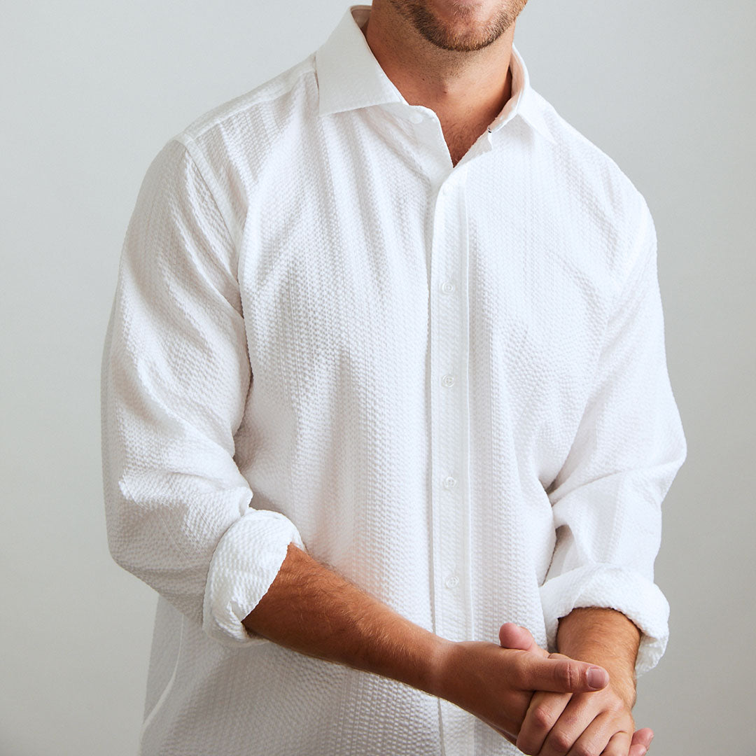 White shirt for clearance men cotton