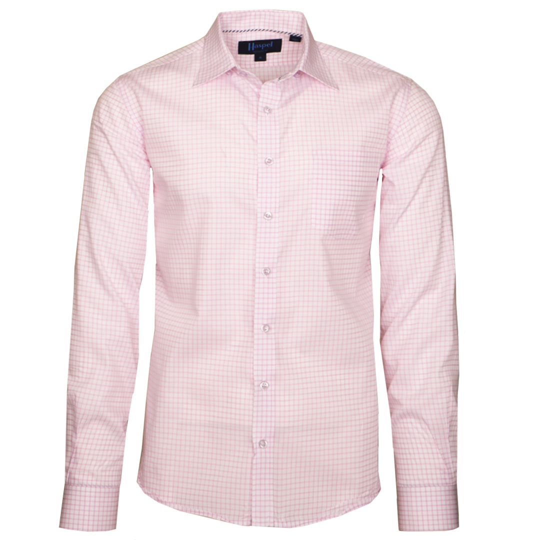 Soft pink hues are the quintessential juxtaposition to your rugged good looks. You're having a good time and checking off that damn list so pretty in pink.   100% Cotton ‚óç Hidden Under Button Collar ‚óç Long Sleeve ‚óç Chest Pocket ‚óç Machine Washable ‚óç Made in Italy