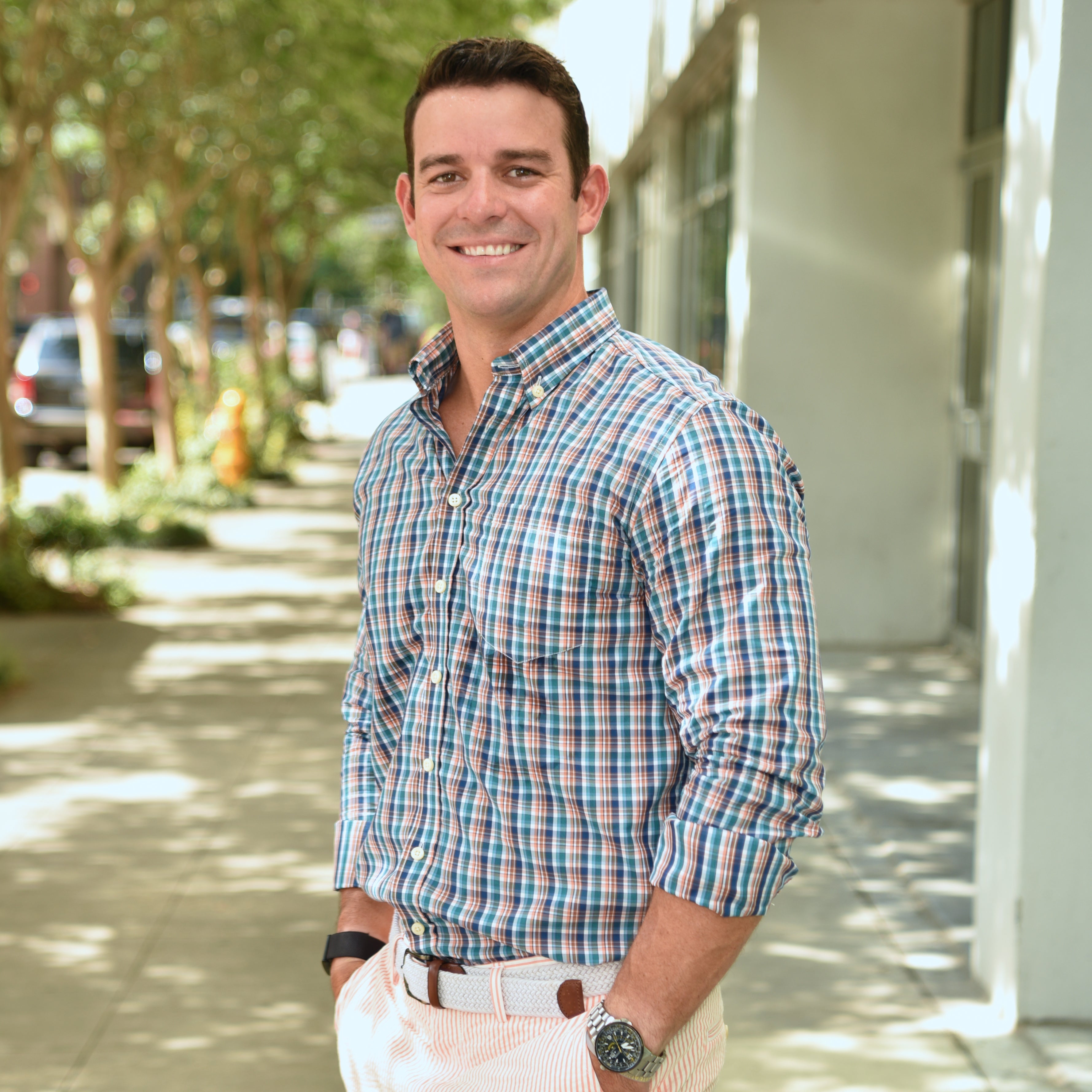 Men's Long Sleeve Shirts | Franklin Navy, Teal, & Brown