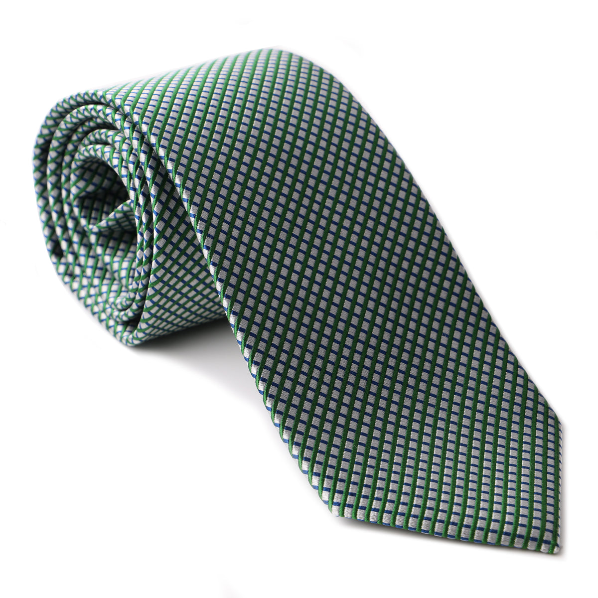 Green Diagonal Print